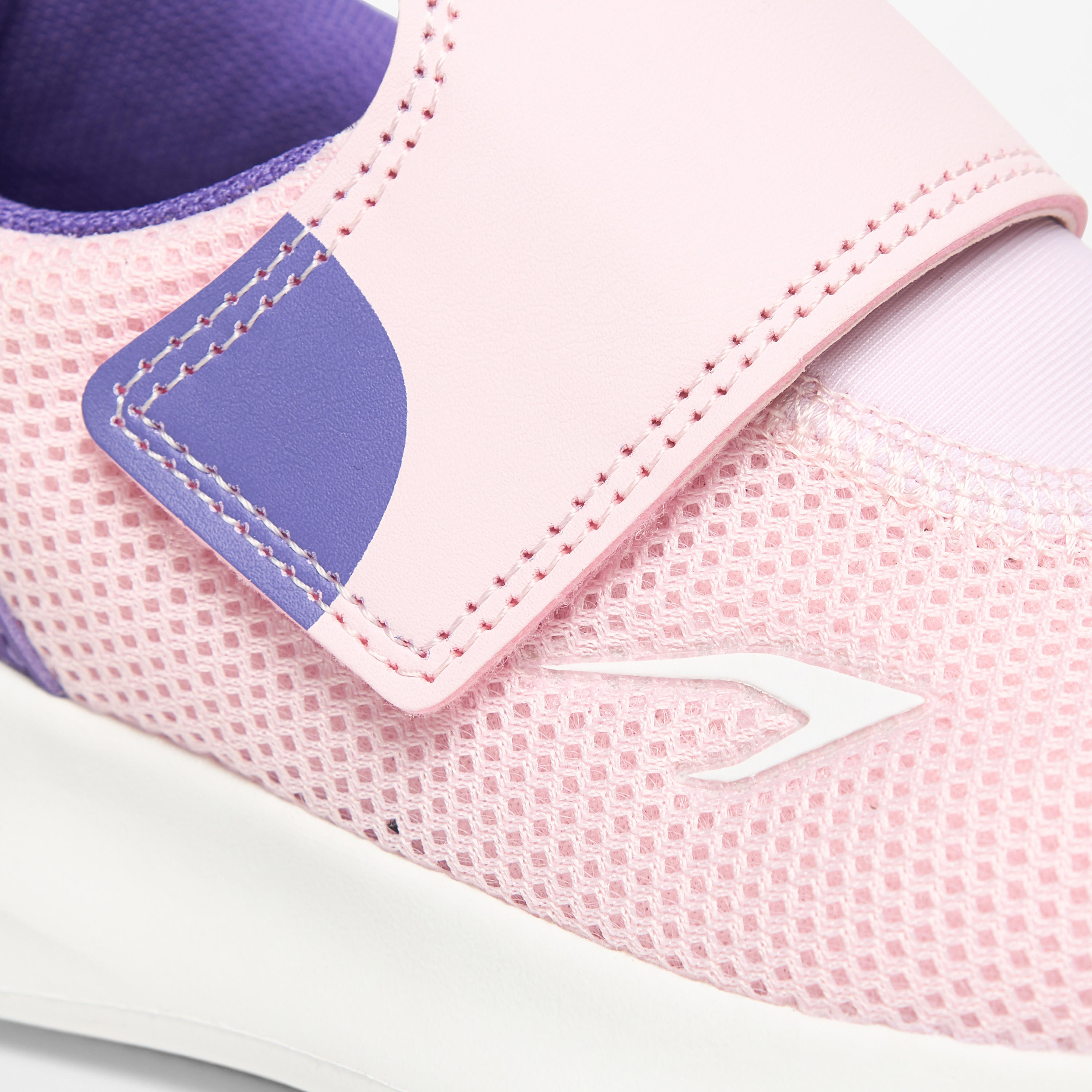 Dash Textured Lightweight Sneakers with Hook and Loop Closure-girls-shoes-sneakers-image-4