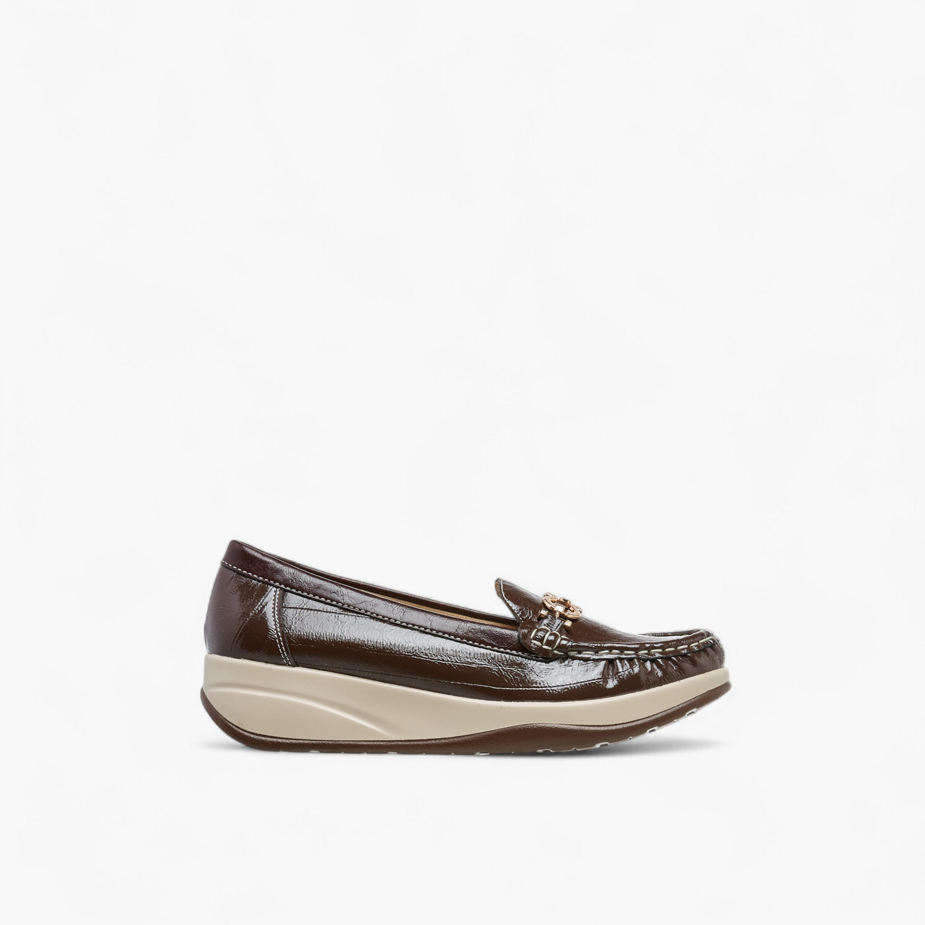 Le Confort Metallic Accent Slip-On Comfort Loafers with Wedge Heel-women-shoes-loafersandmoccasins-image-3