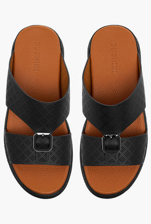 Duchini Men Perforated Strap Arabic Sandals-men-shoes-sandals-image-1