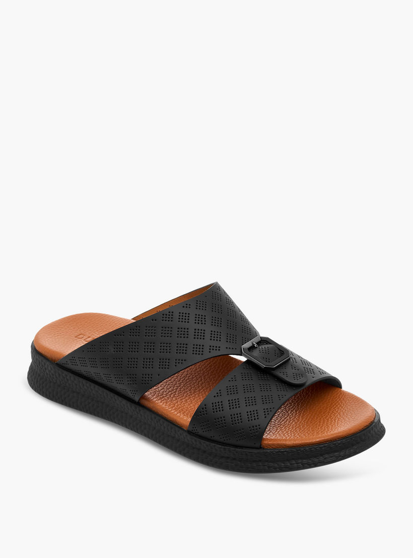 Duchini Men Perforated Strap Arabic Sandals-men-shoes-sandals-image-2
