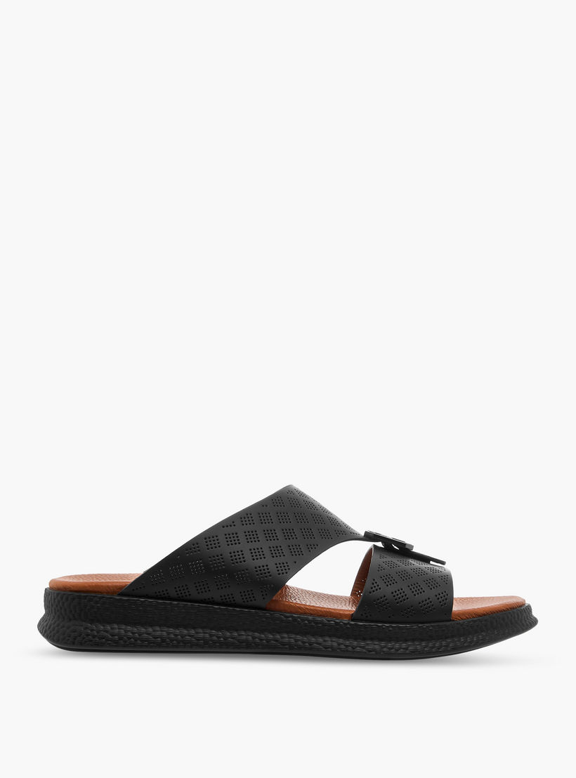 Duchini Men Perforated Strap Arabic Sandals-men-shoes-sandals-image-3