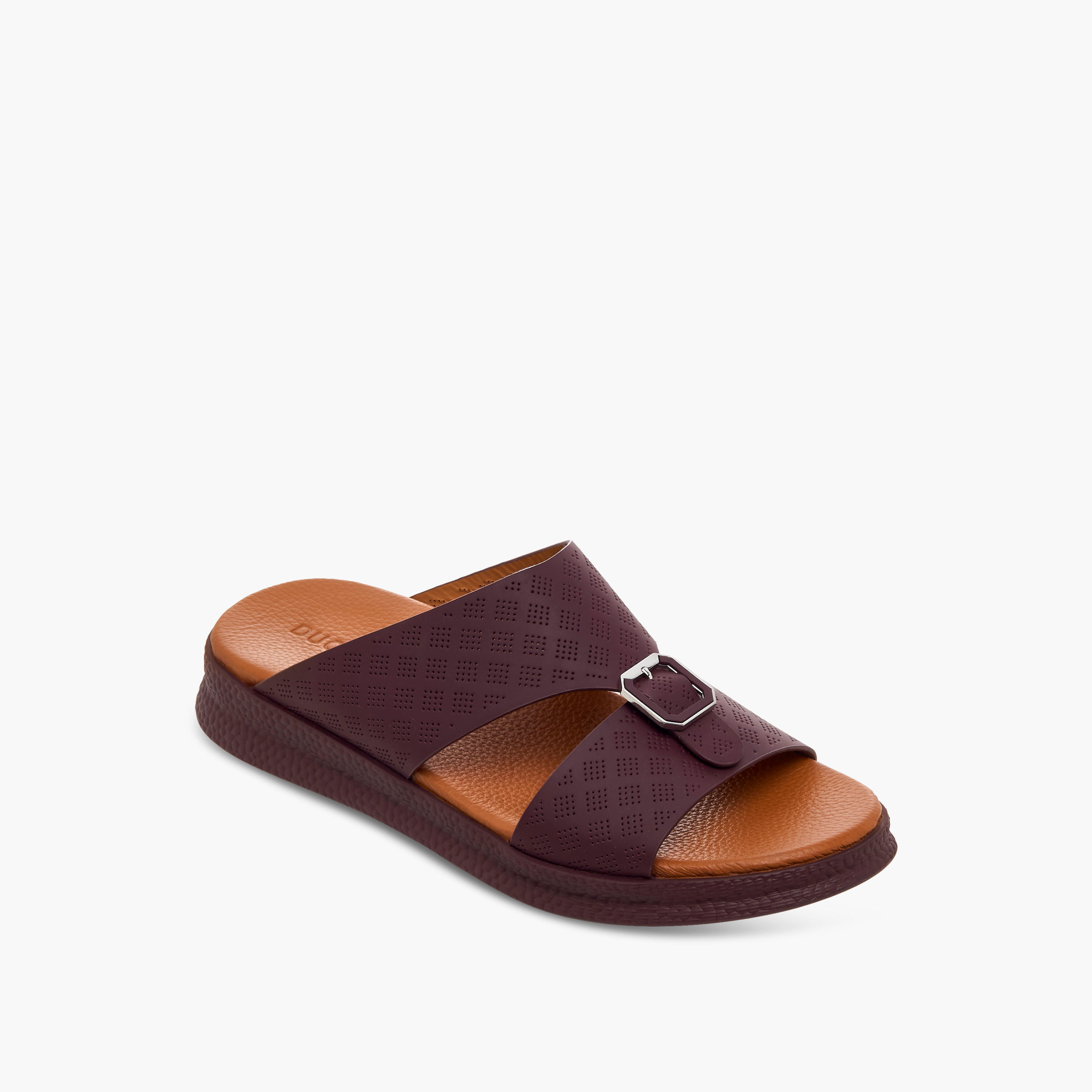 Duchini Men Perforated Strap Arabic Sandals-men-shoes-sandals-image-2