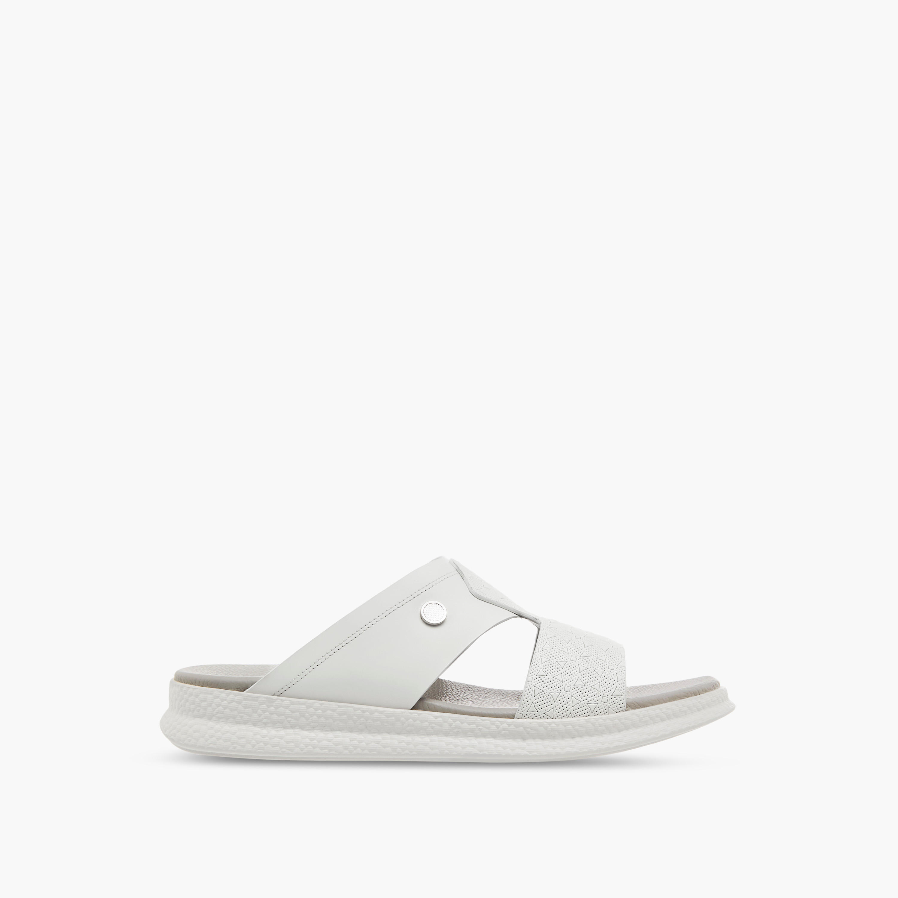 Duchini Men Textured Strap Arabic Sandals-men-shoes-sandals-image-3