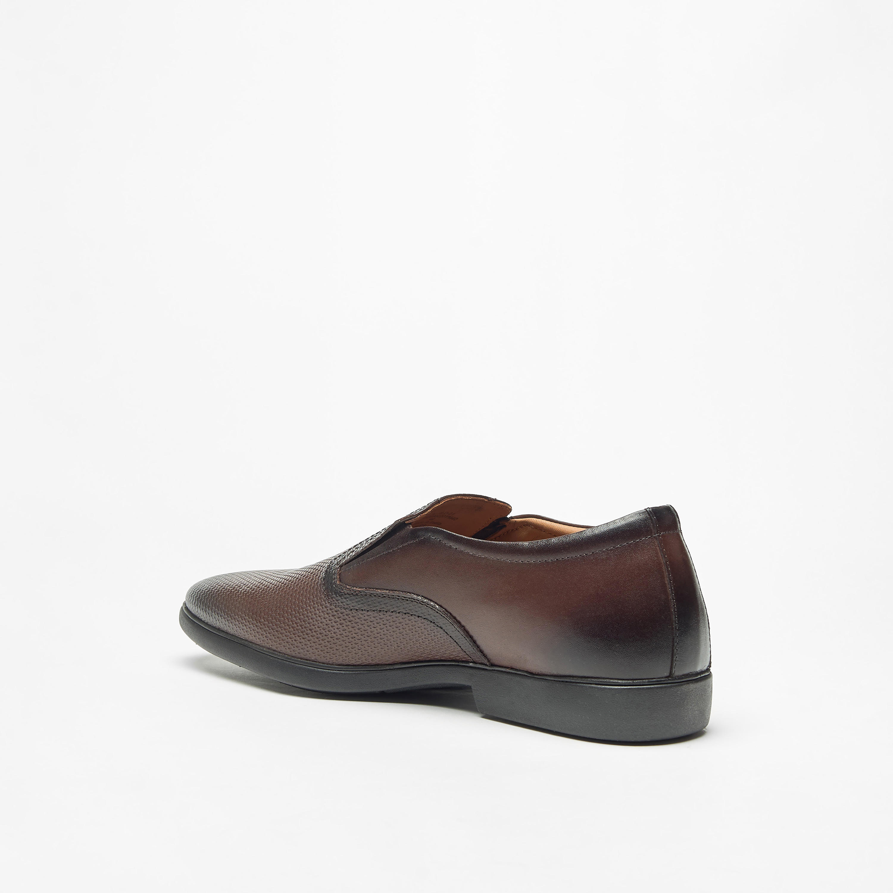 Duchini Men's Textured Slip-On Loafers-men-shoes-formalshoes-image-7