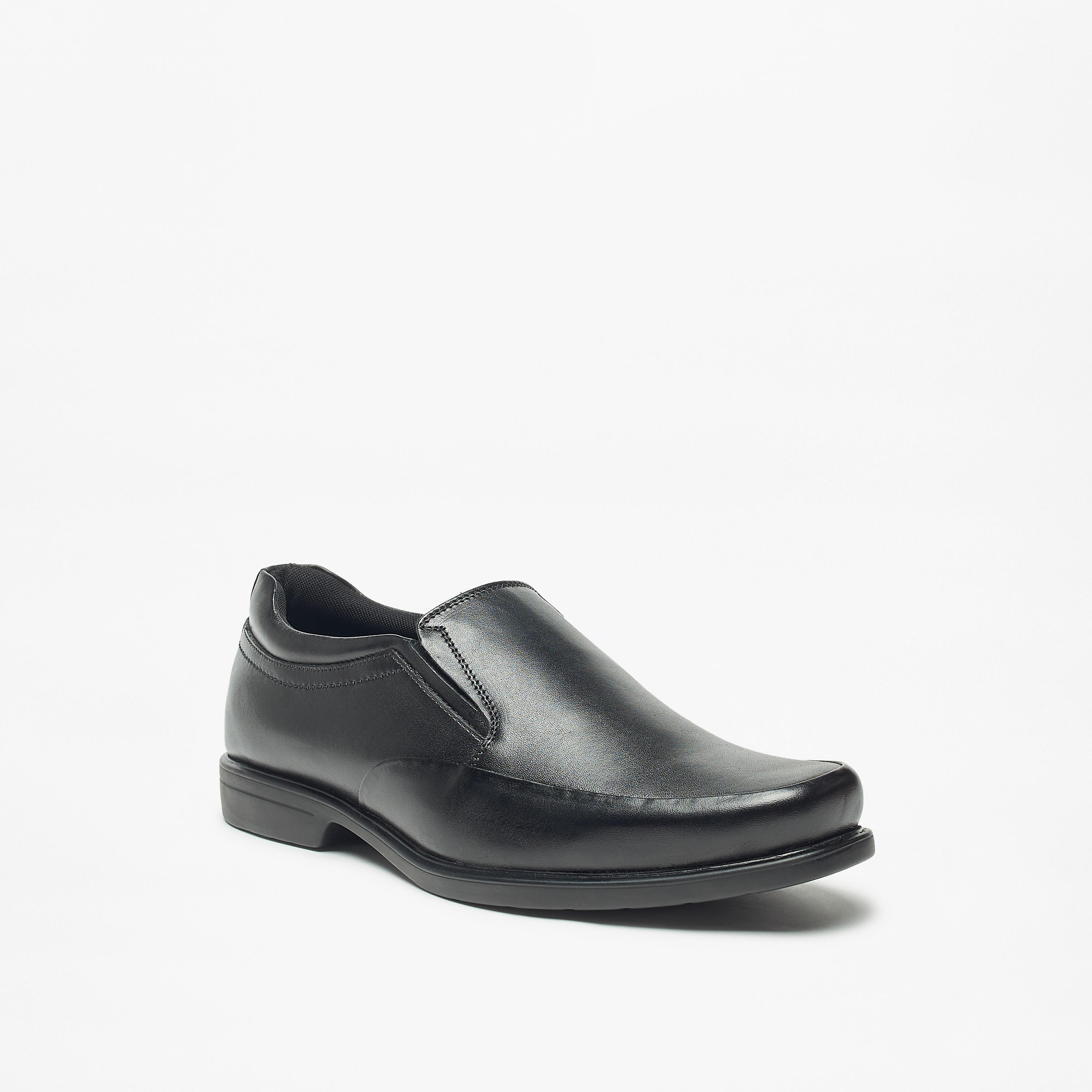 حذاء سهل الارتداء جلد سادة للرجال من دوتشيني -men-shoes-formalshoes-image-1