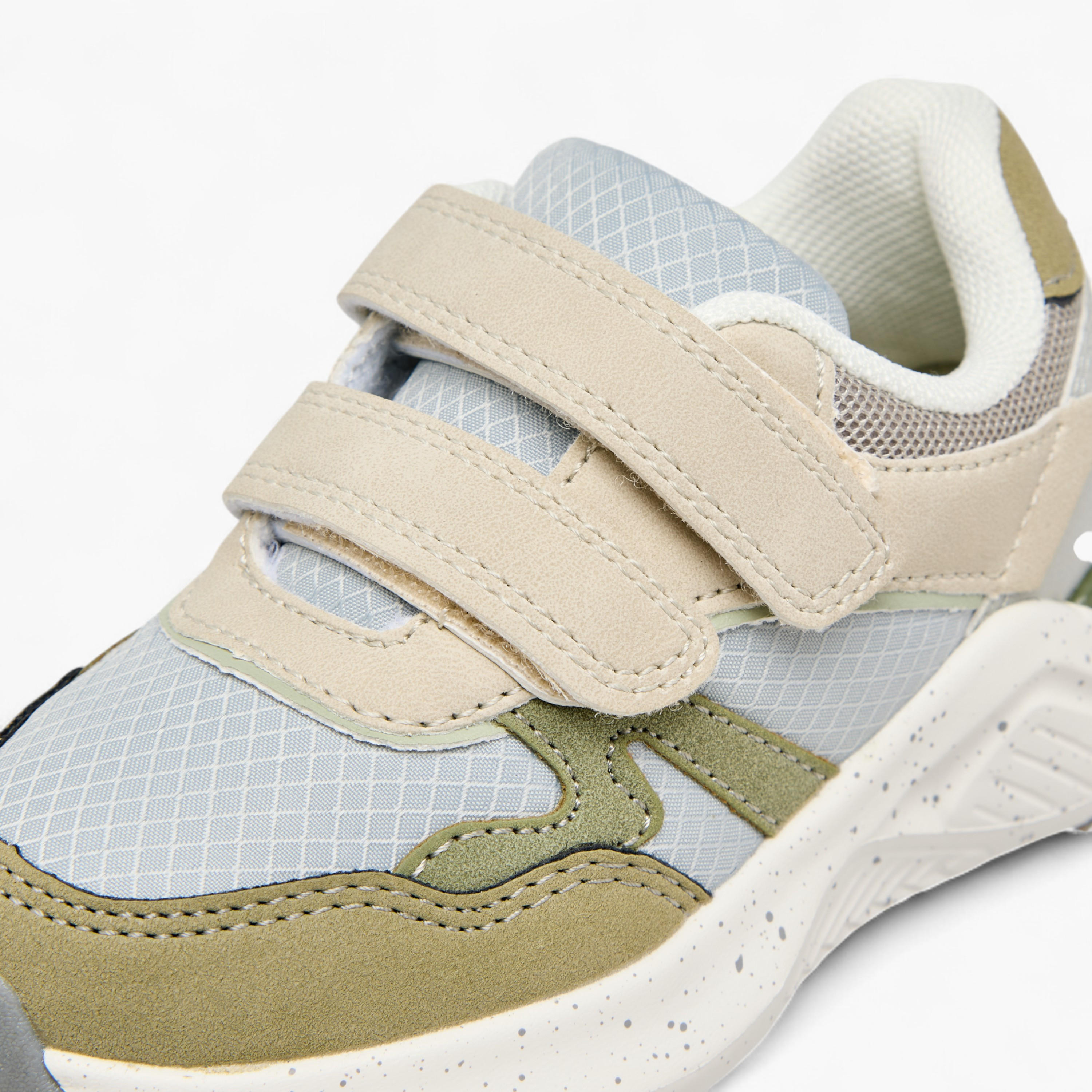 Juniors Panelled Sneakers with Hook and Loop Closure-boys-shoes-sneakers-image-4