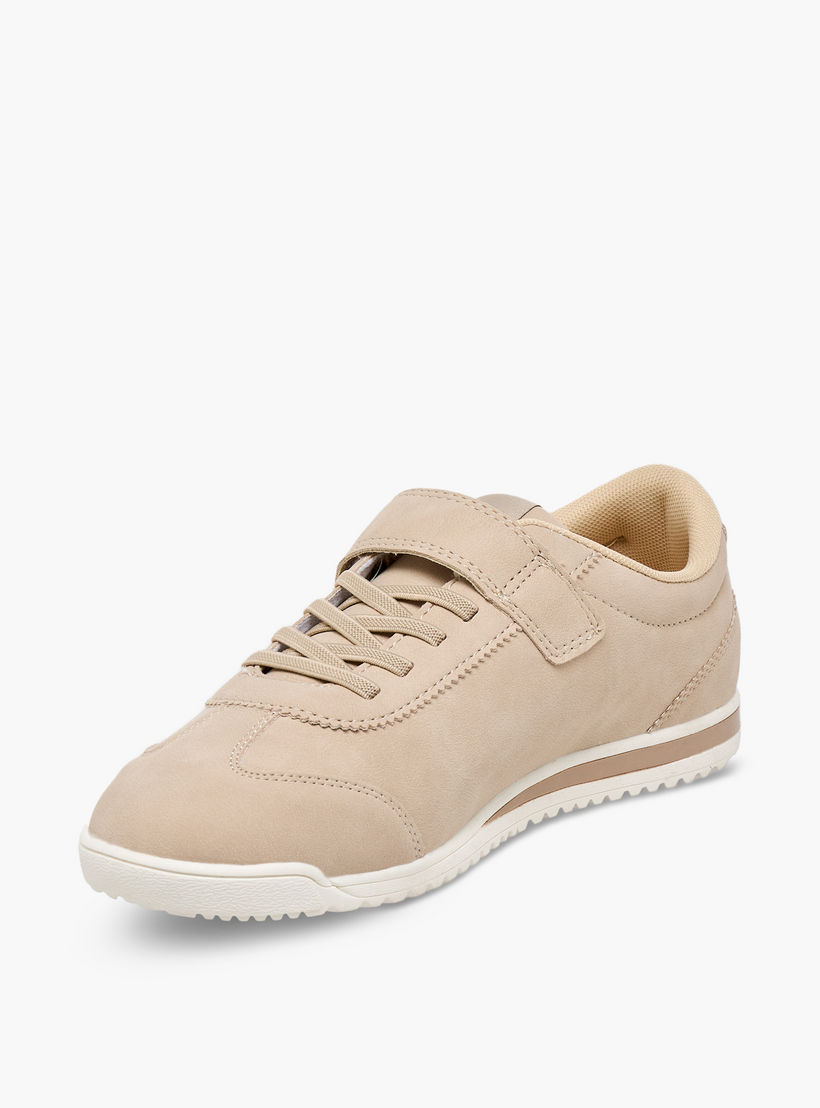 حذاء سنيكرز للبنات بشريط إغلاق لاصق وتفاصيل زهرية من فلورا بيلا-girls-shoes-sneakers-image-4