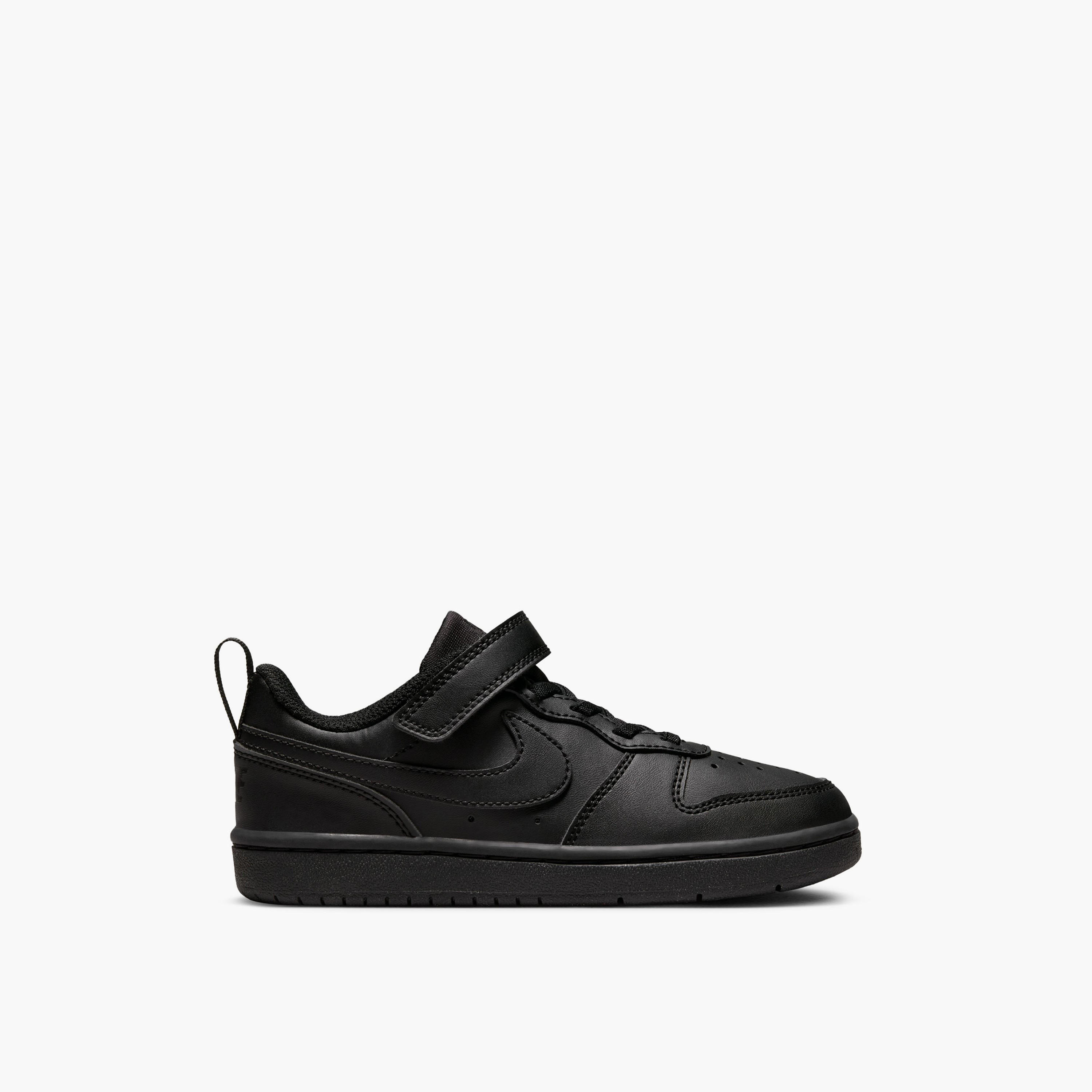 Nike Boys' COURT BOROUGH LOW RECRAFT BPV School Shoes with Hook and Loop Closure - DV5457-002-boys-shoes-schoolshoes-image-1