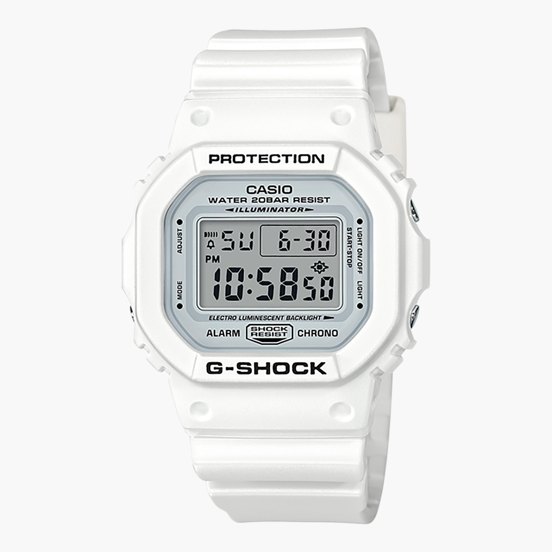 DW-5600MW-7DR- راقب حزام راتنج رقميّة أبيض ملك الرجال -men-watchesandjewellery-watches-image-1