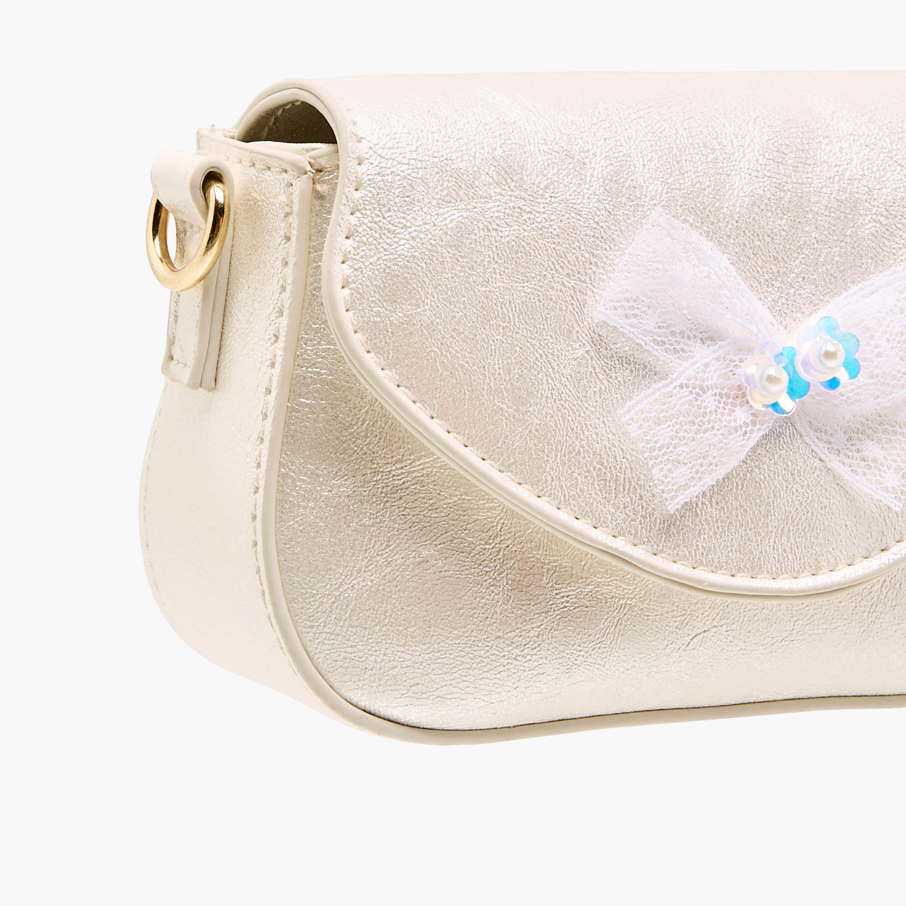 Flora Bella Bow Embellished Crossbody Bag with Chain Strap-girls-accessories-bags-image-5