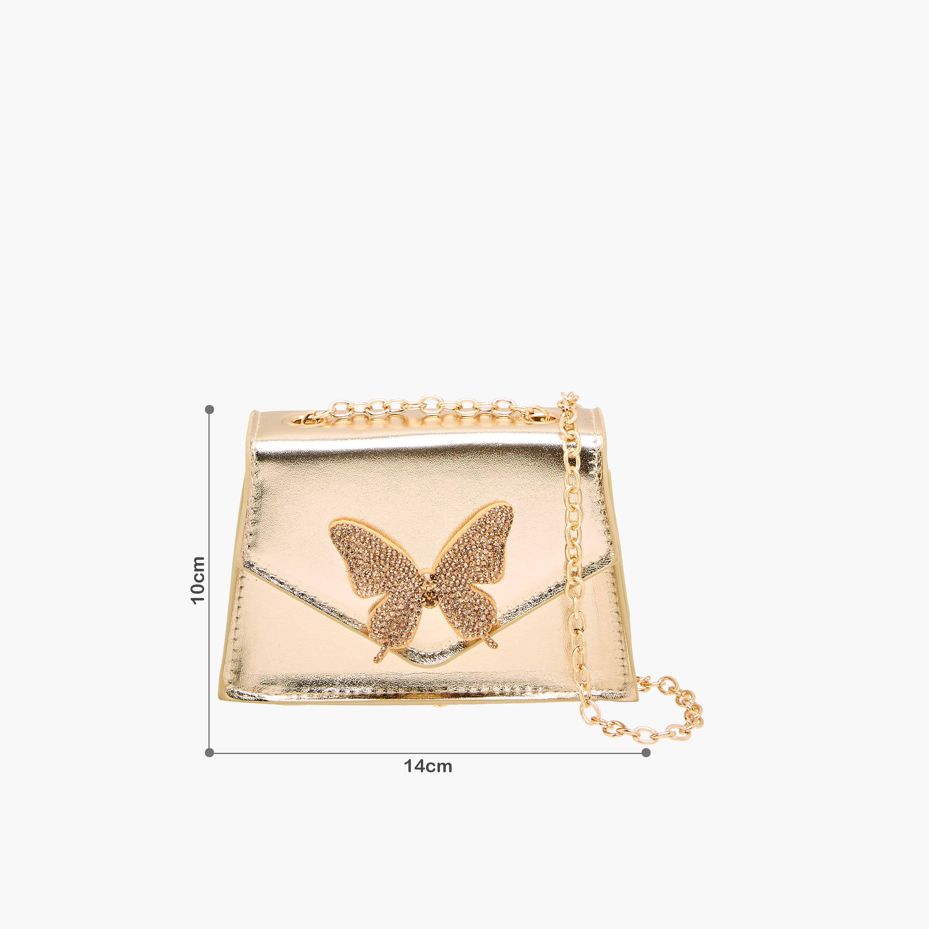 Flora Bella Butterfly Embellished Crossbody Bag with Chain Strap-girls-accessories-bags-image-2