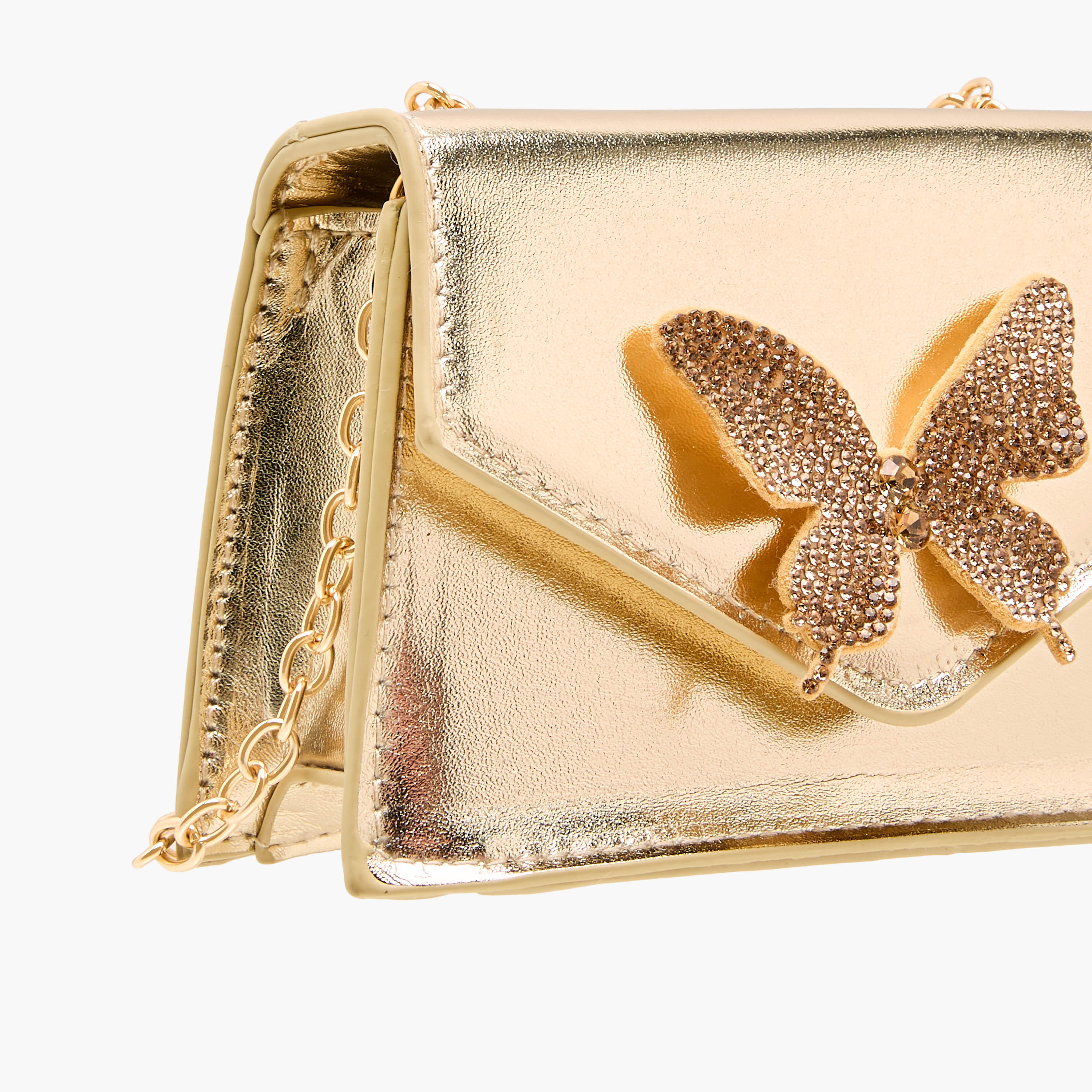 Flora Bella Butterfly Embellished Crossbody Bag with Chain Strap-girls-accessories-bags-image-5