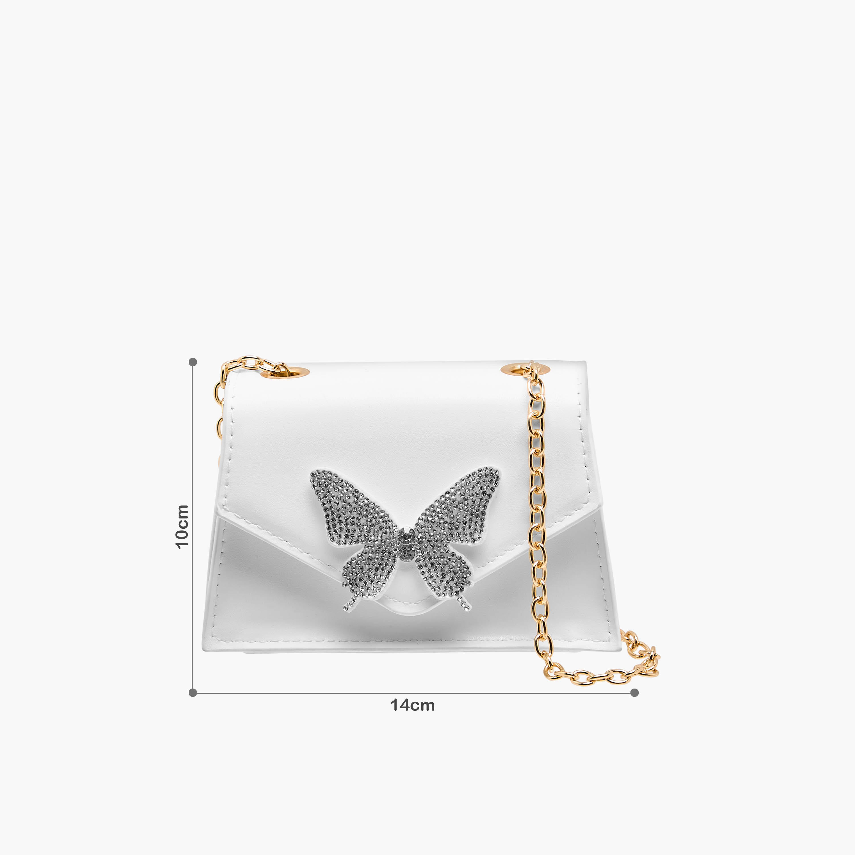 Flora Bella Butterfly Embellished Crossbody Bag with Chain Strap-girls-accessories-bags-image-2