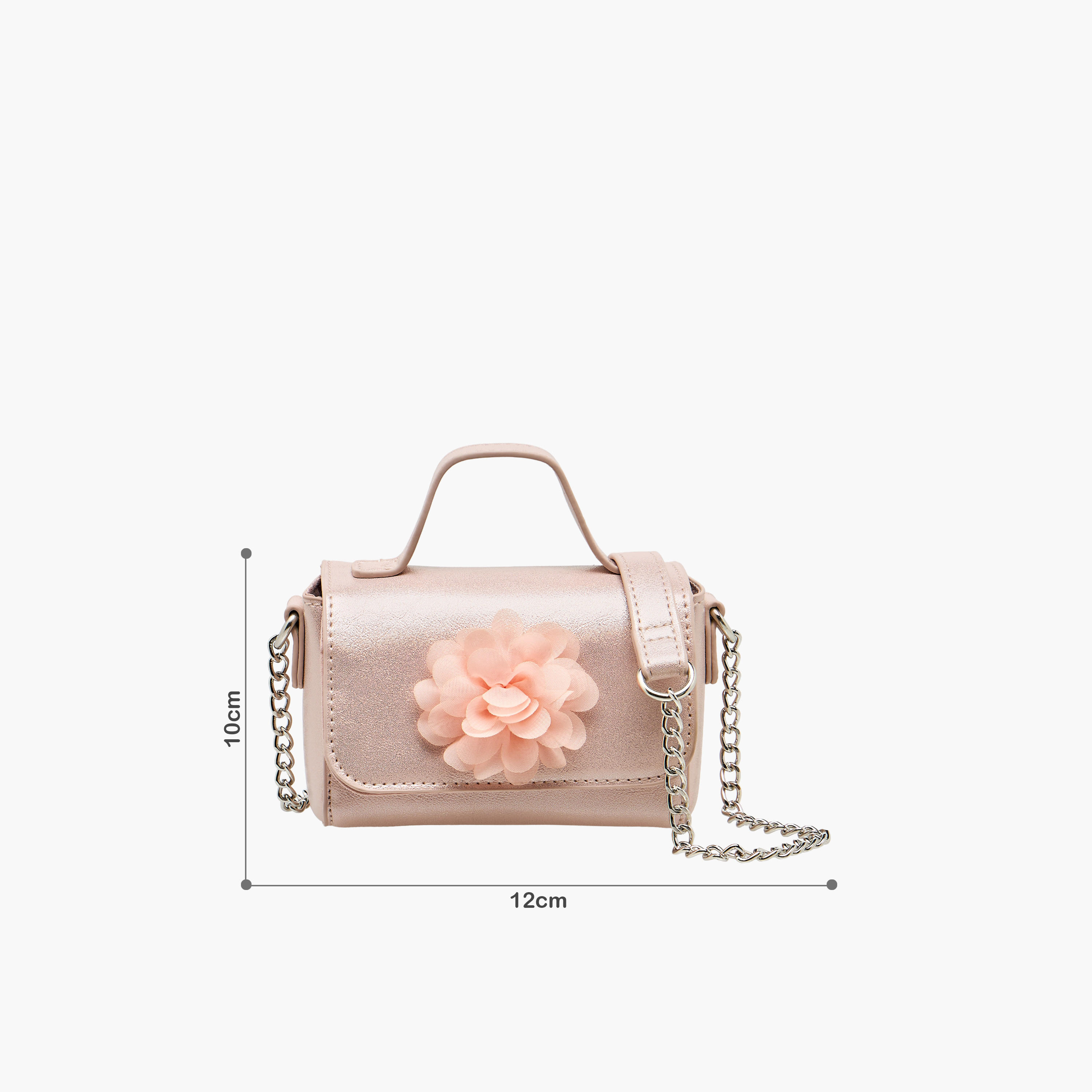 Flora Bella Floral Accent Crossbody Bag with Chain Strap-girls-accessories-bags-image-2
