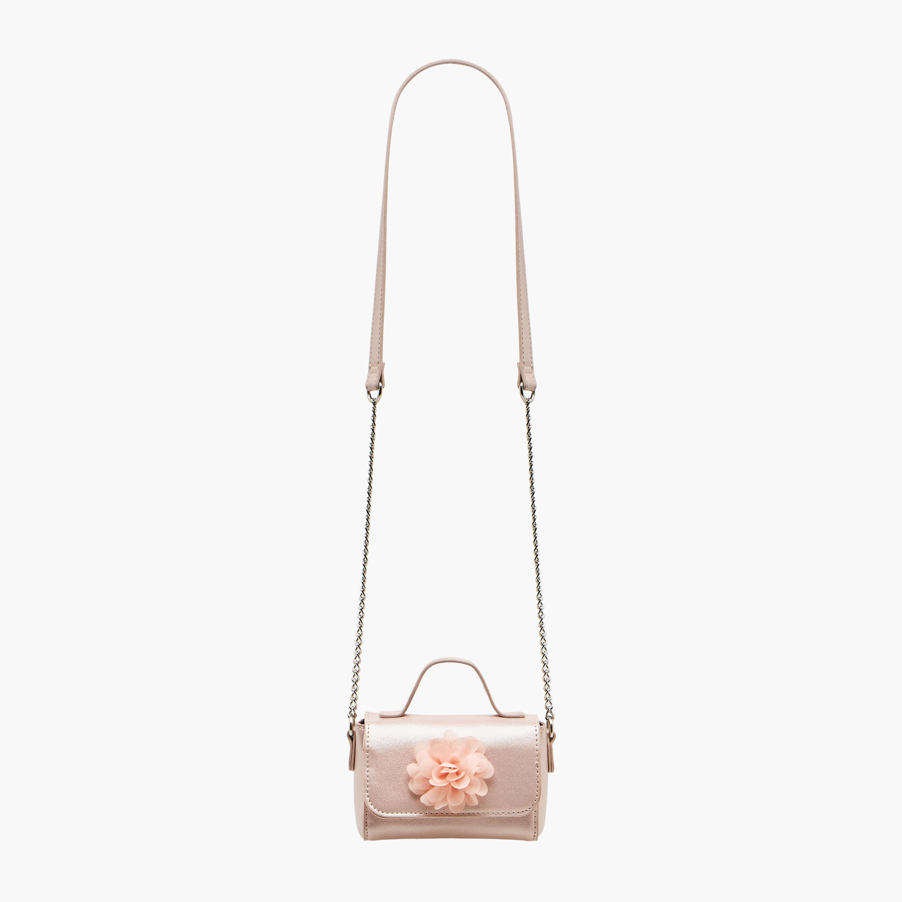 Flora Bella Floral Accent Crossbody Bag with Chain Strap-girls-accessories-bags-image-3