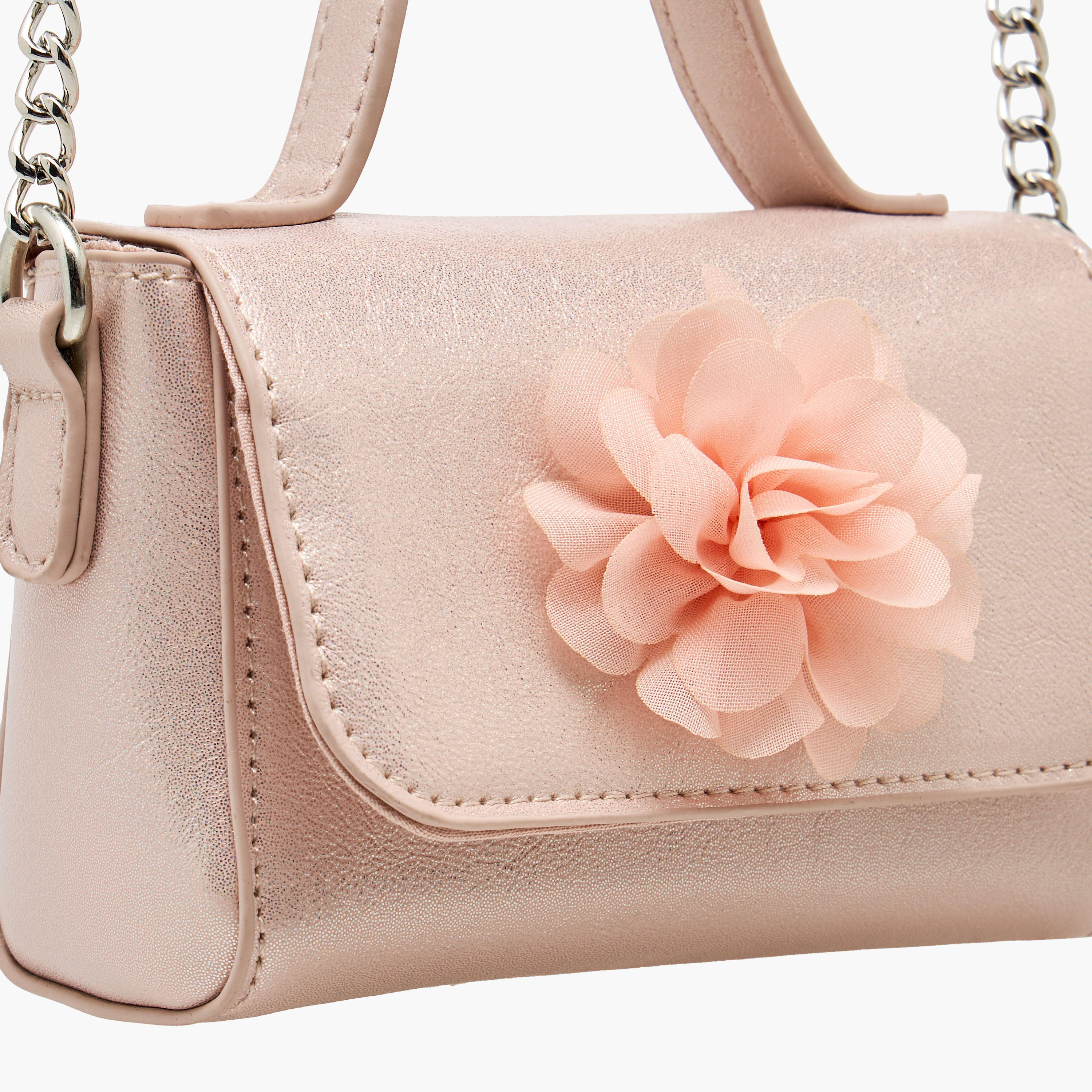 Flora Bella Floral Accent Crossbody Bag with Chain Strap-girls-accessories-bags-image-5