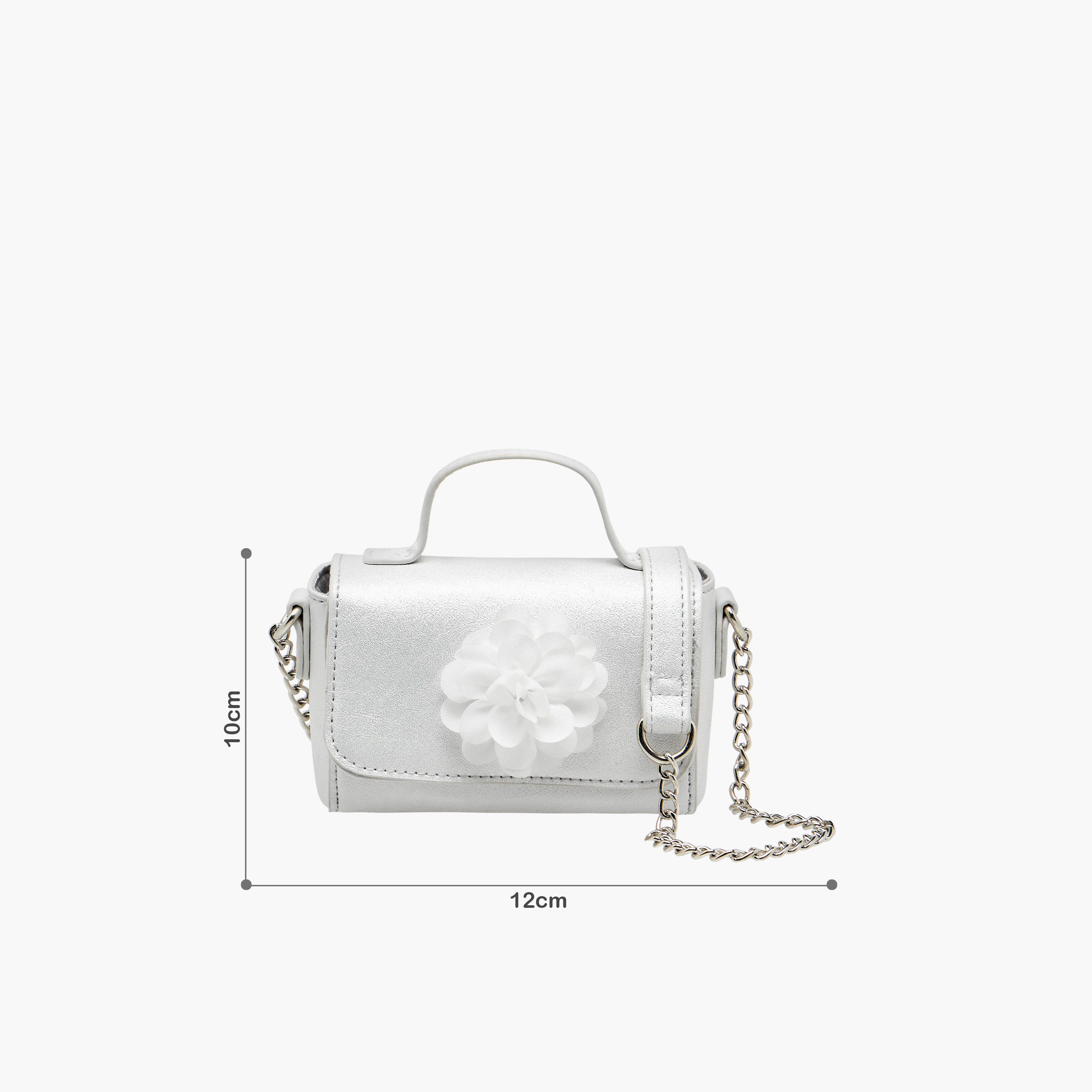 Flora Bella Floral Accent Crossbody Bag with Chain Strap-girls-accessories-bags-image-2