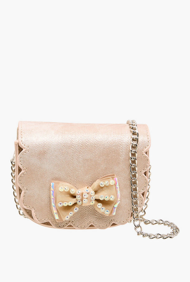 Flora Bella Scallop Hem Crossbody Bag with Chain Strap-girls-accessories-image-1