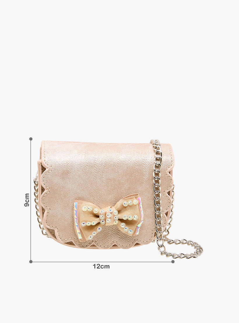 Flora Bella Scallop Hem Crossbody Bag with Chain Strap-girls-accessories-bags-image-2