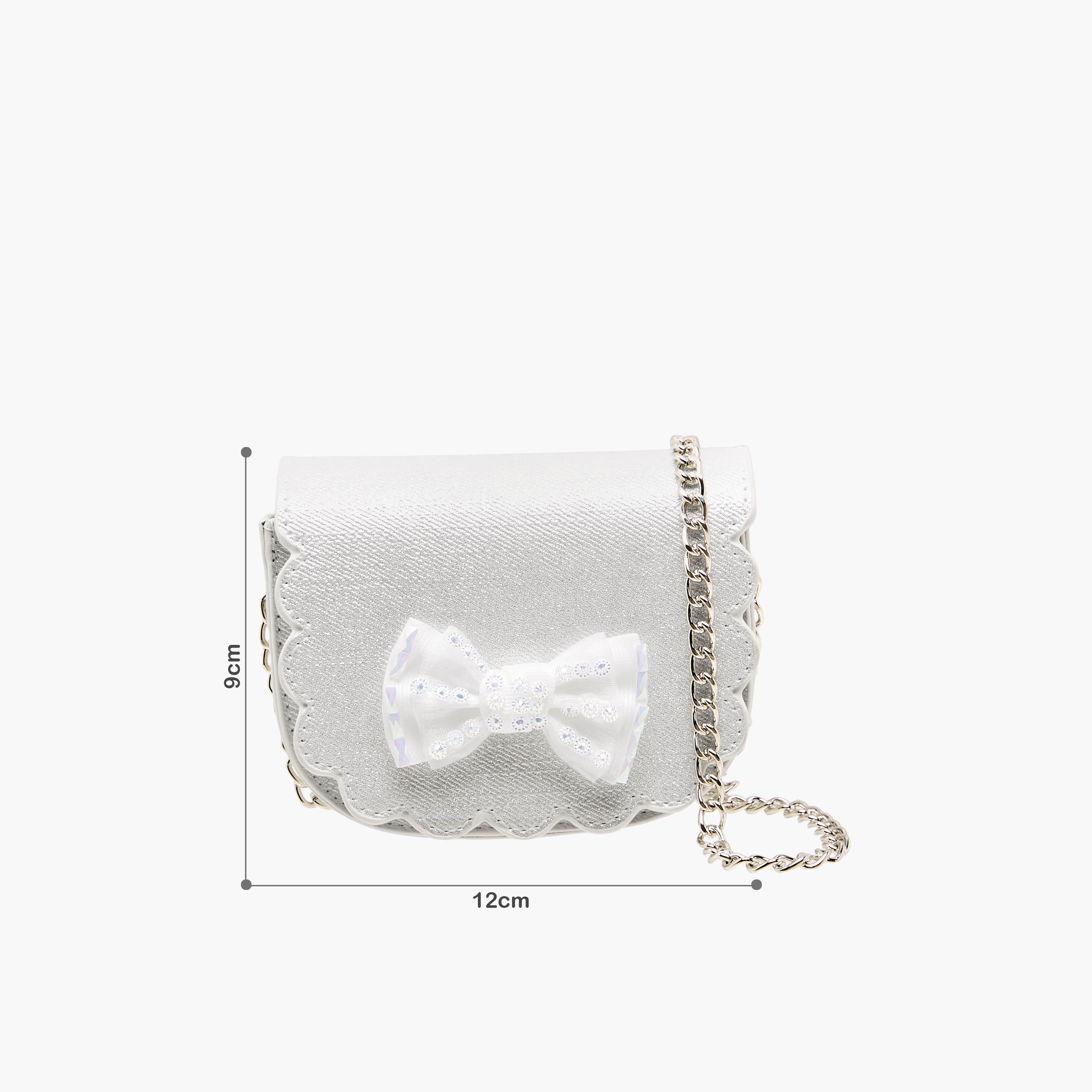 Flora Bella Scallop Hem Crossbody Bag with Chain Strap-girls-accessories-bags-image-2
