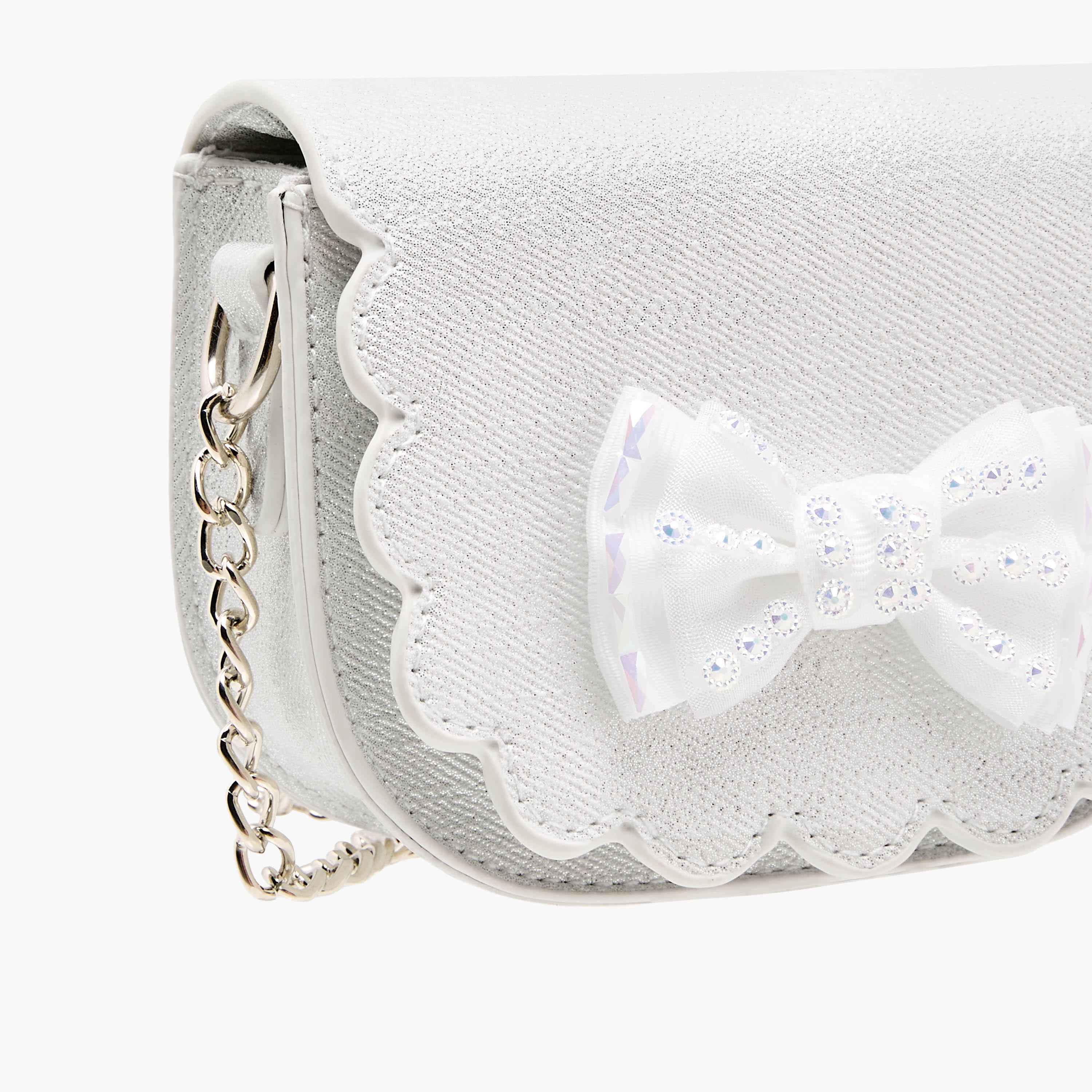 Flora Bella Scallop Hem Crossbody Bag with Chain Strap-girls-accessories-bags-image-5