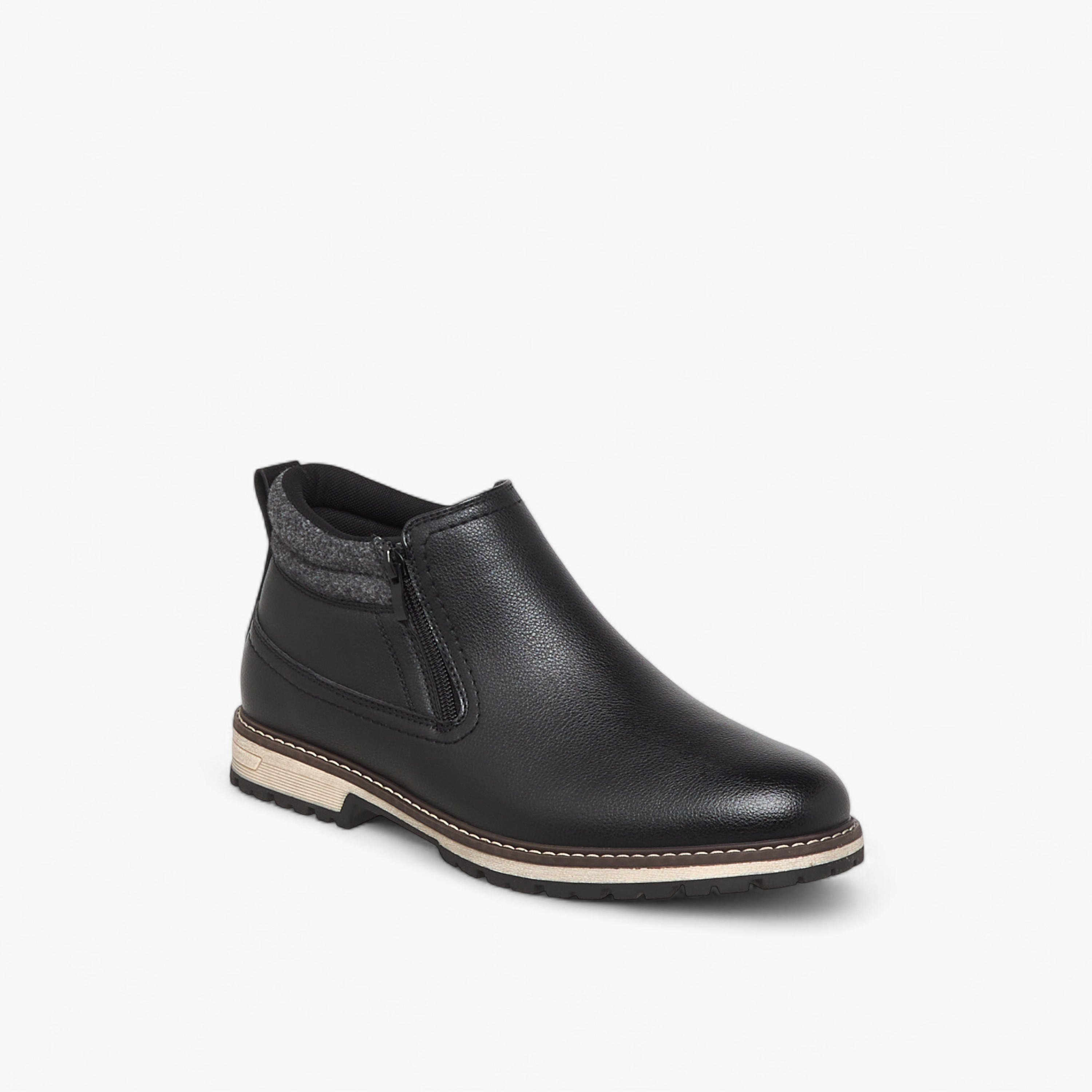LBL by Shoexpress Men Panelled Ankle Boots-men-shoes-boots-image-2