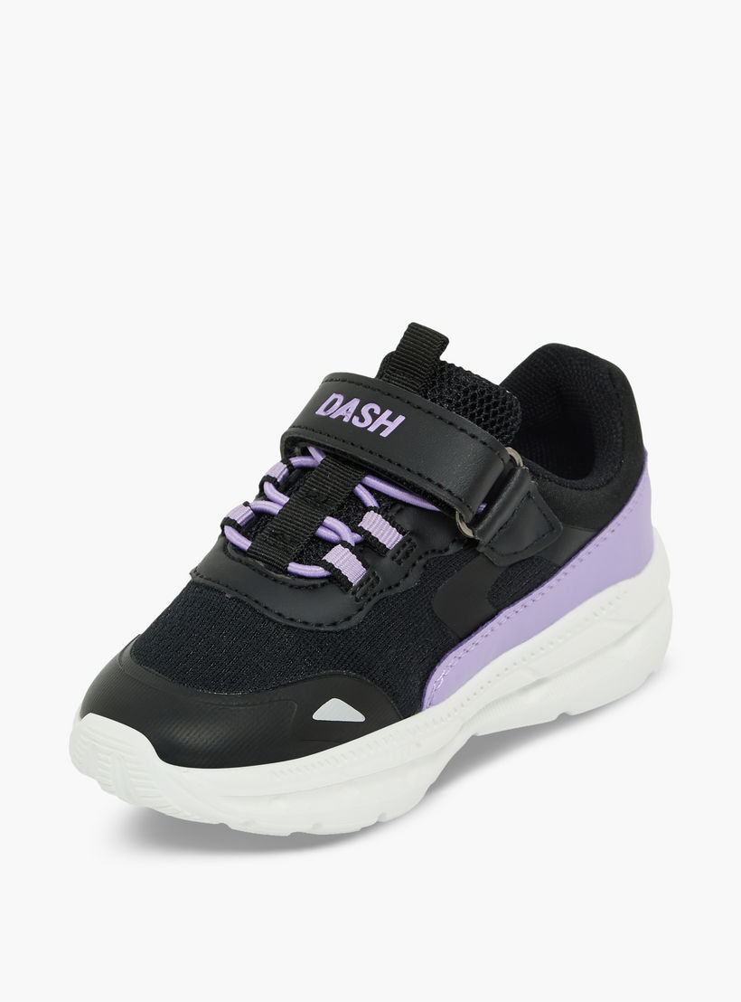 حذاء رياضي بشريط لاصق وقوالب ملونة للبنات من داش-girls-shoes-sneakers-image-4