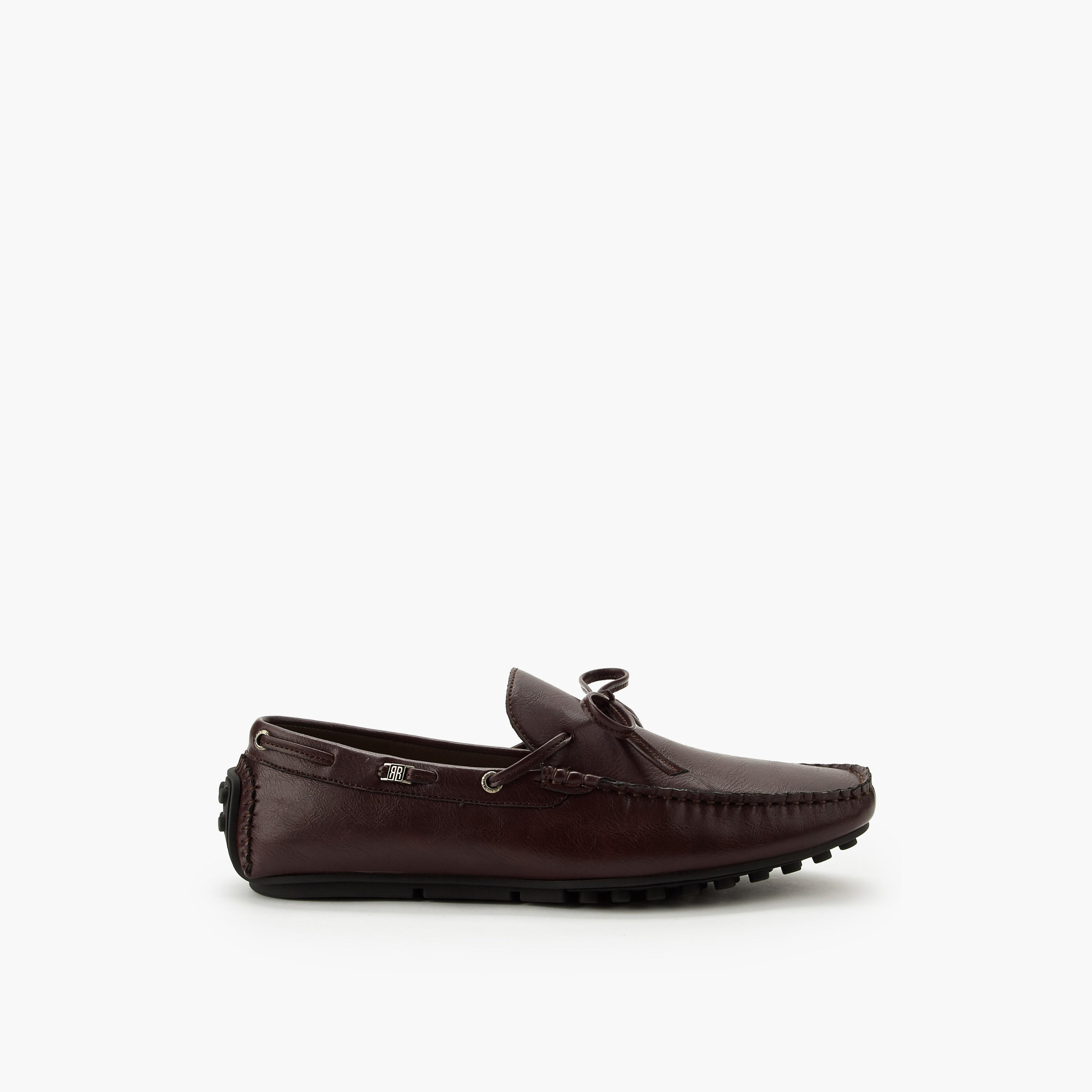 Renzo Ruganni Men Bow Trim Slip-On Moccasins-men-shoes-loafersandmoccasins-image-3