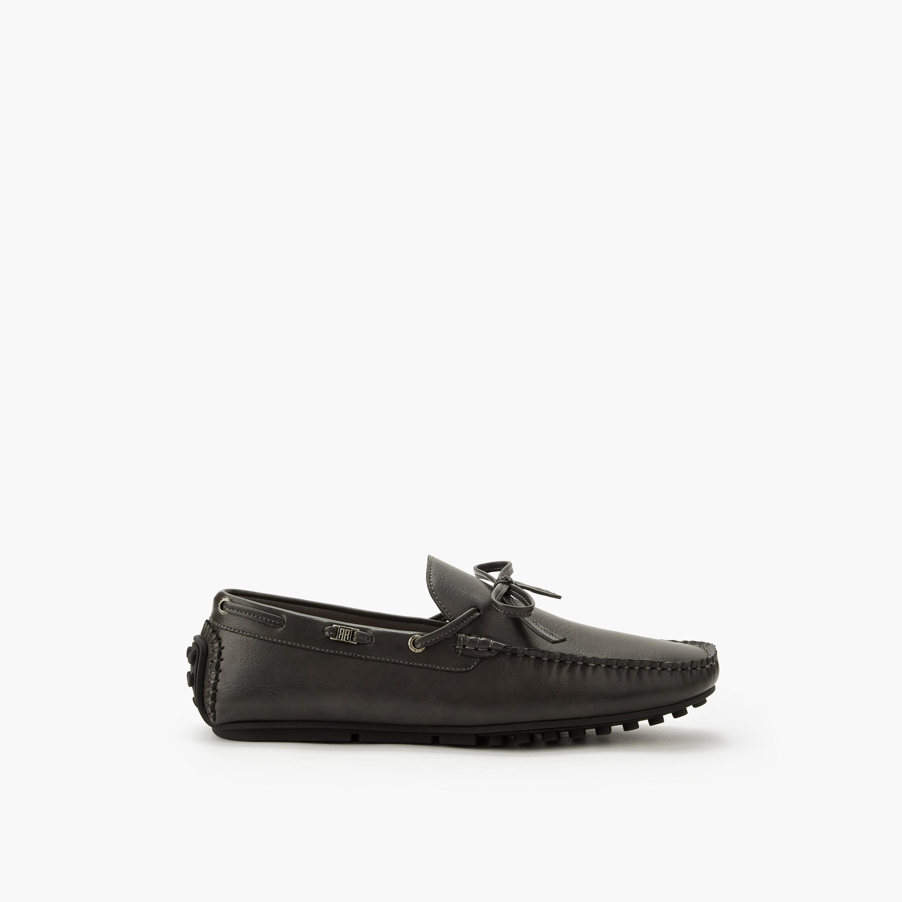 Renzo Ruganni Men Bow Trim Slip-On Moccasins-men-shoes-loafersandmoccasins-image-3