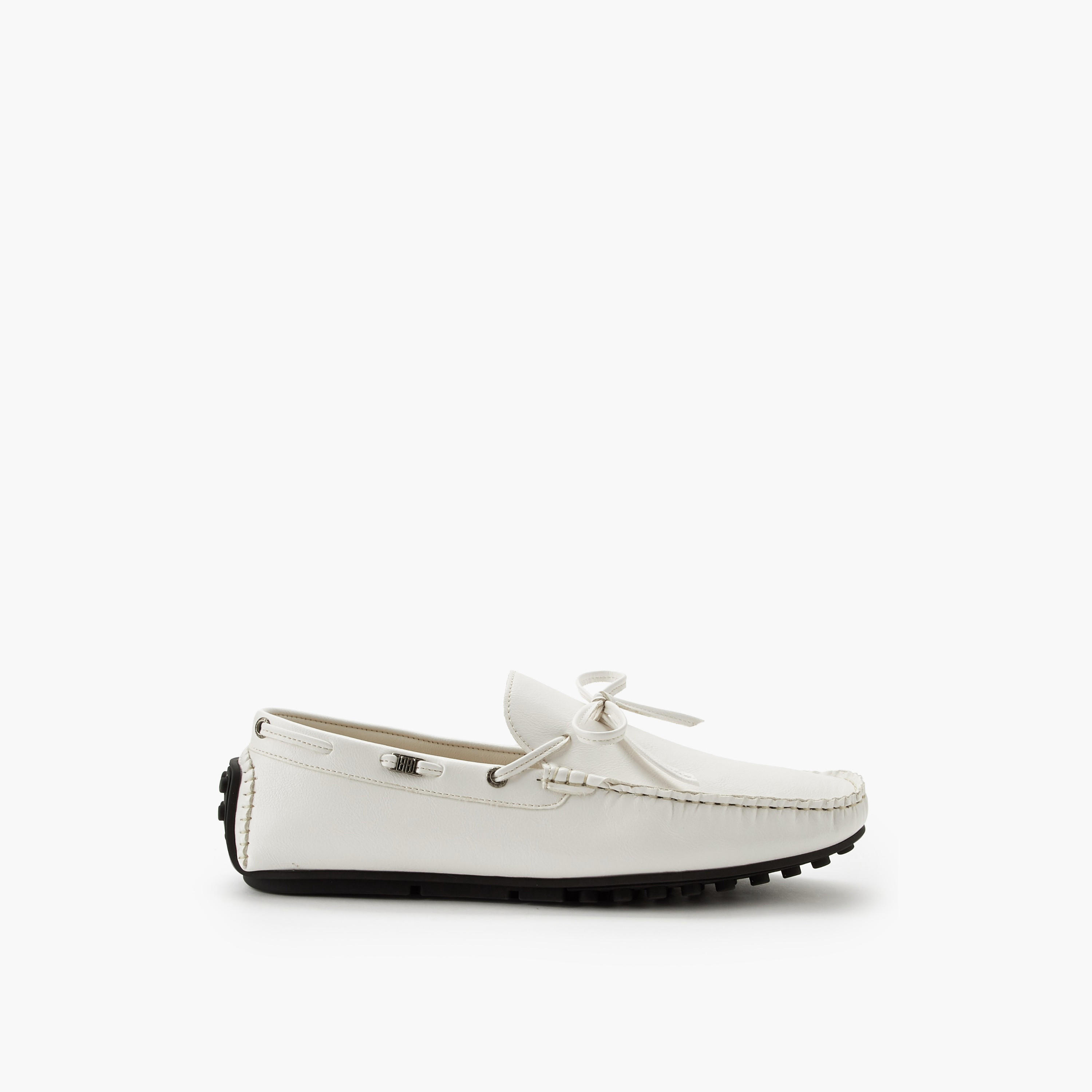Renzo Ruganni Men Bow Trim Slip-On Moccasins-men-shoes-loafersandmoccasins-image-3