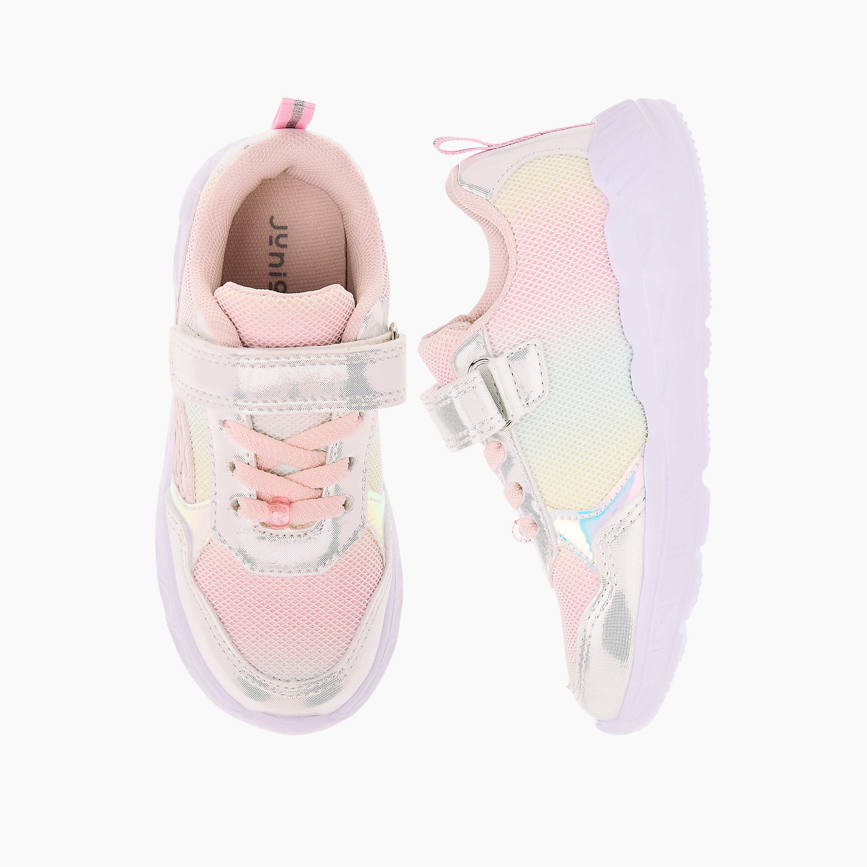 حذاء سنيكرز مضيء بشريط إغلاق وألواح من جونيورز-girls-shoes-sneakers-image-1