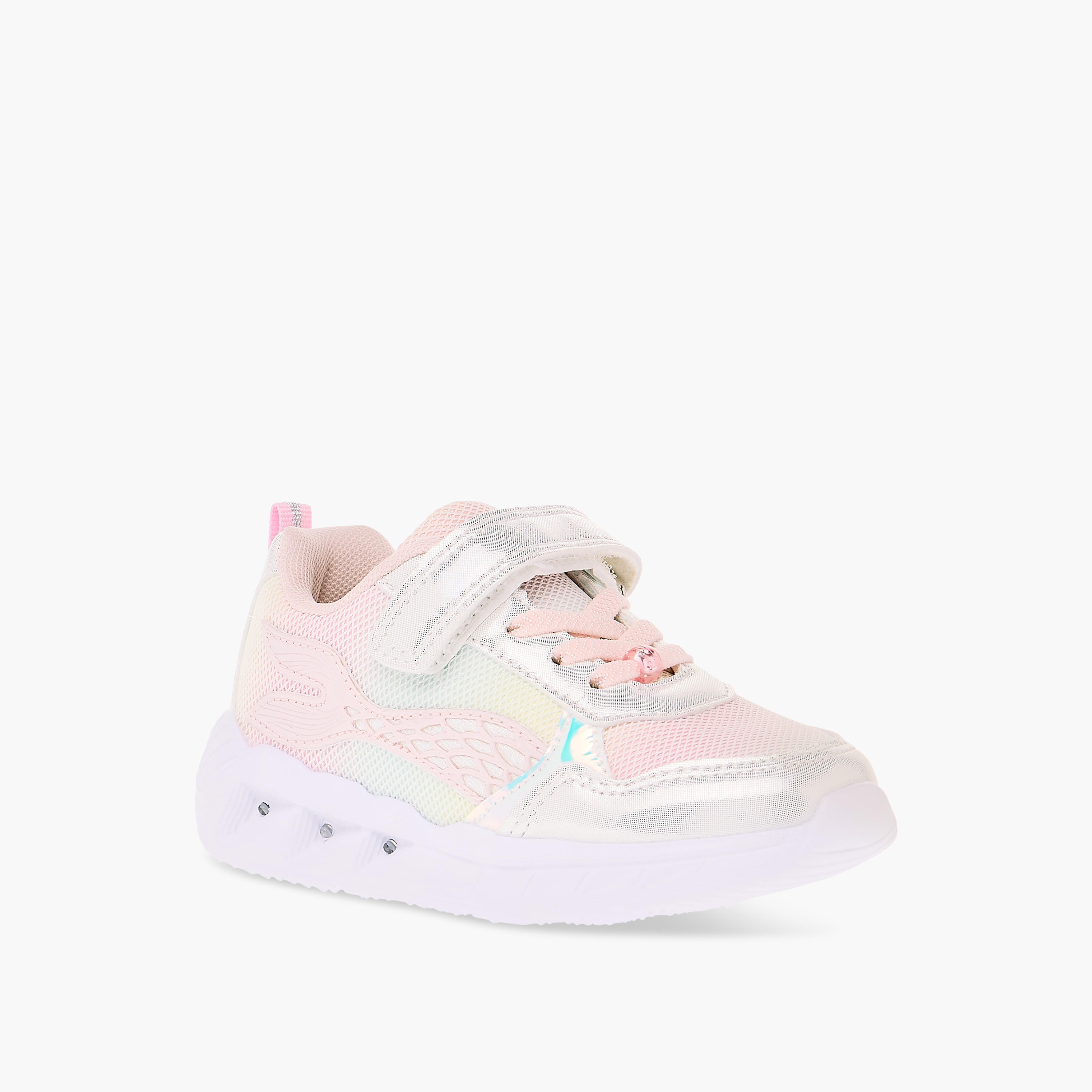 حذاء سنيكرز مضيء بشريط إغلاق وألواح من جونيورز-girls-shoes-sneakers-image-2