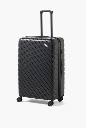 Oaklan by Shoexpress Textured Hardcase Luggage Trolley with Retractable Handle-travel-luggagesandbags-image-1