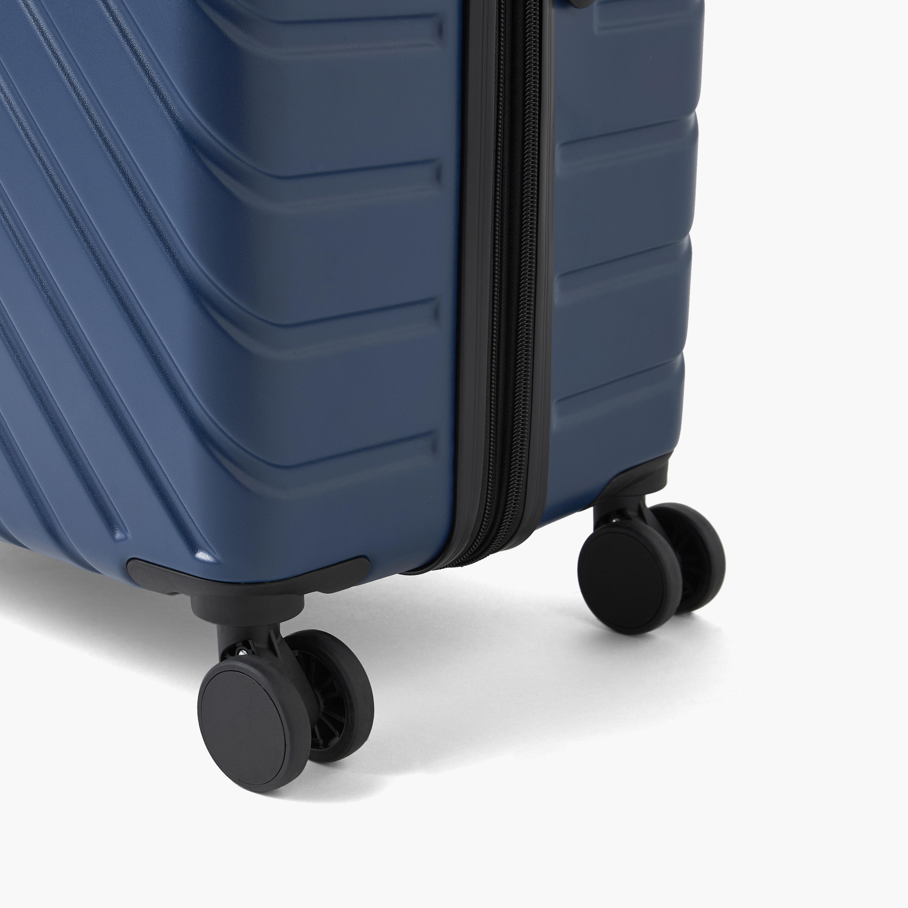 Oaklan by Shoexpress Textured Hardcase Luggage Trolley with Retractable Handle-travel-luggagesandbags-luggage-image-2