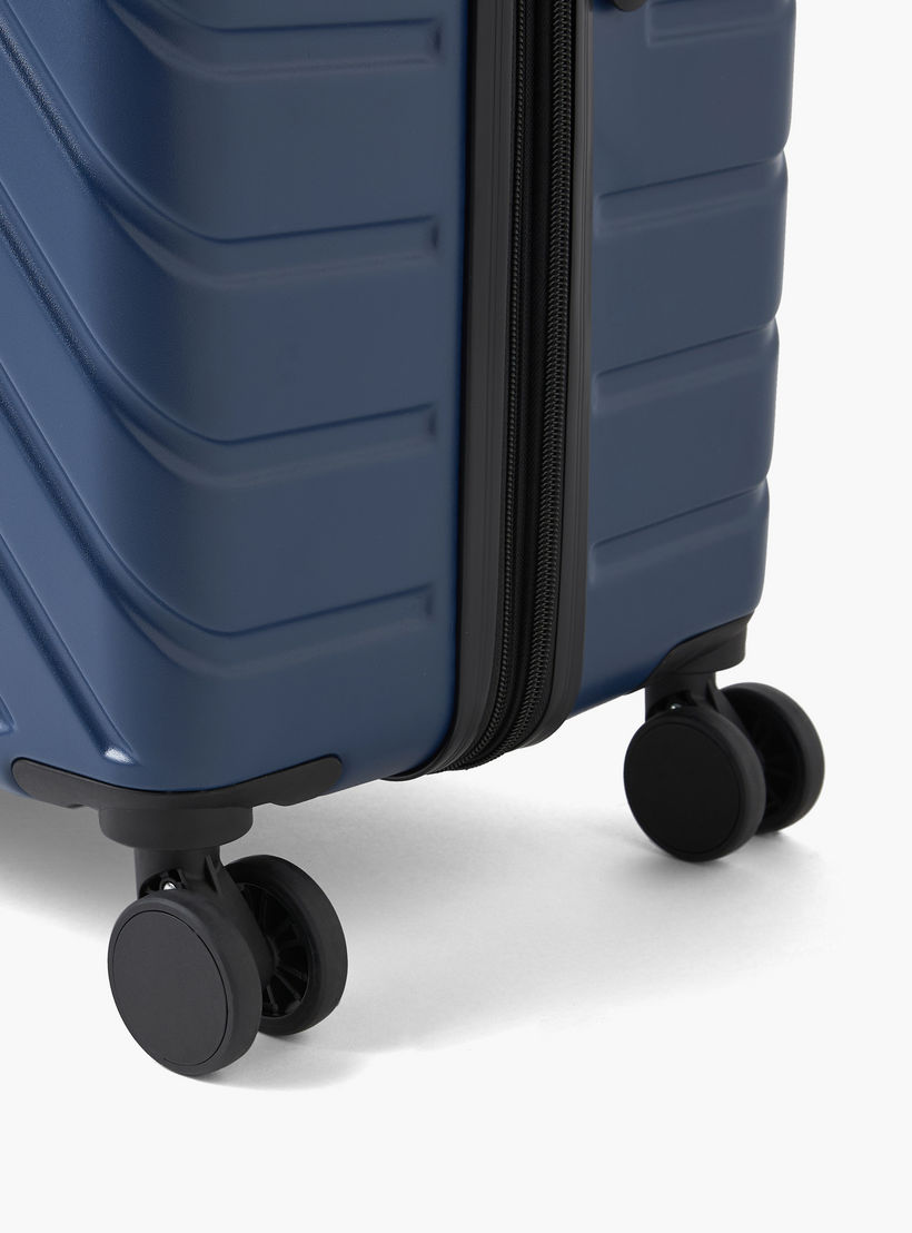 Oaklan by Shoexpress Textured Hardcase Luggage Trolley with Retractable Handle-travel-luggagesandbags-luggage-image-2