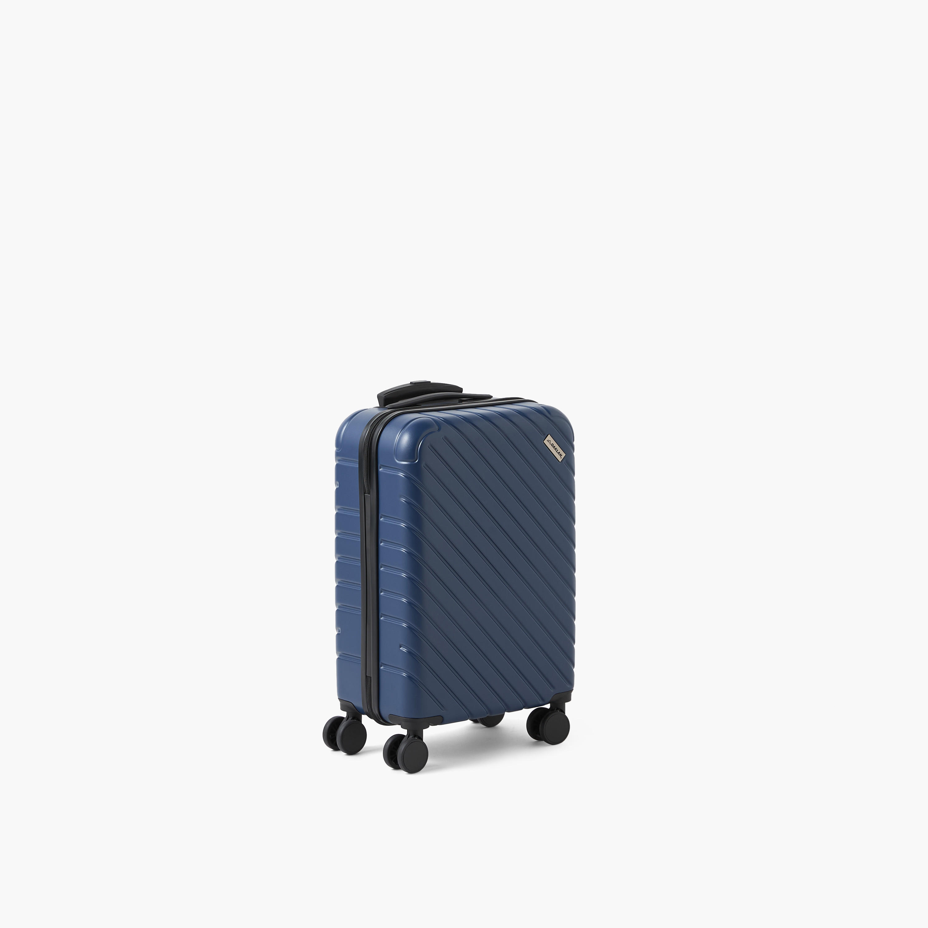 Oaklan by Shoexpress Textured Hardcase Luggage Trolley with Retractable Handle-travel-luggagesandbags-luggage-image-4