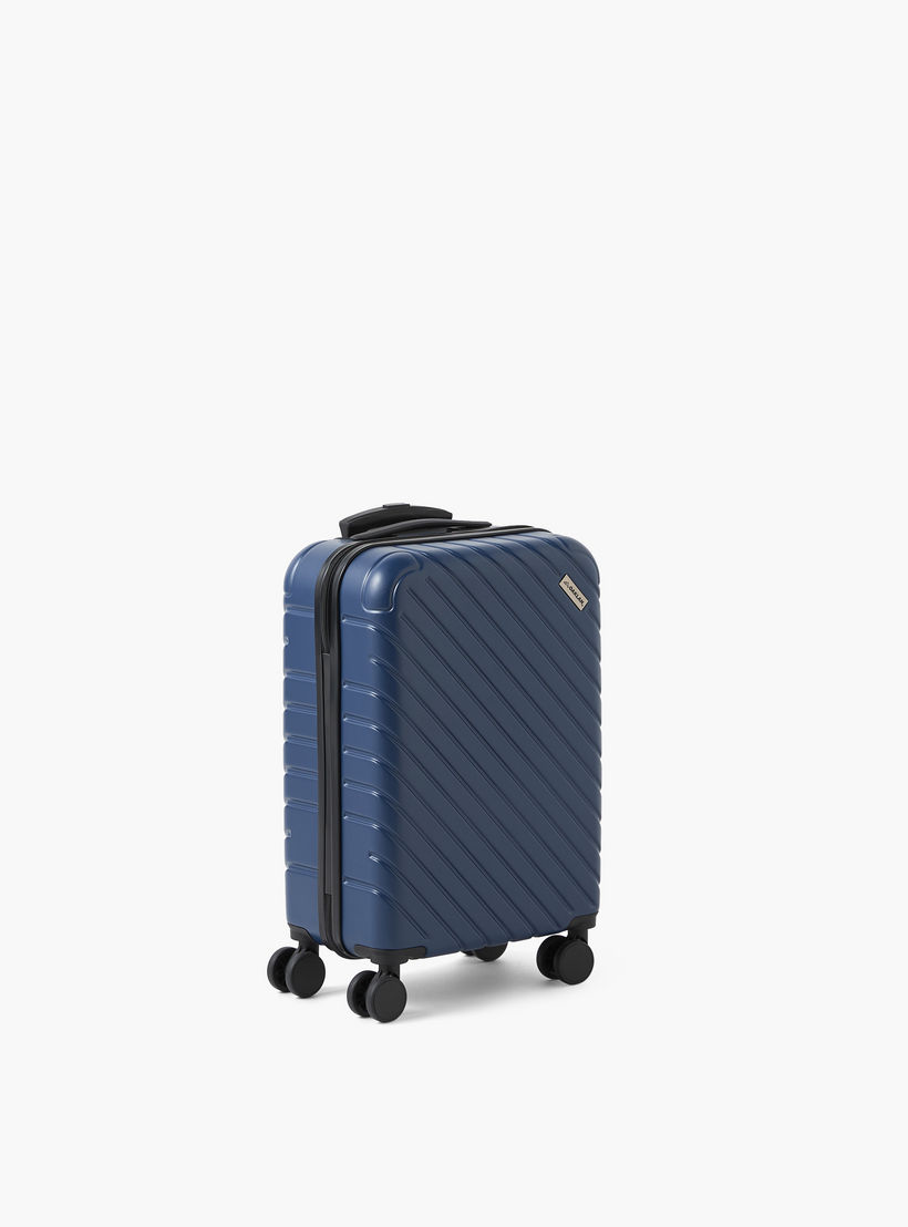 Oaklan by Shoexpress Textured Hardcase Luggage Trolley with Retractable Handle-travel-luggagesandbags-luggage-image-4