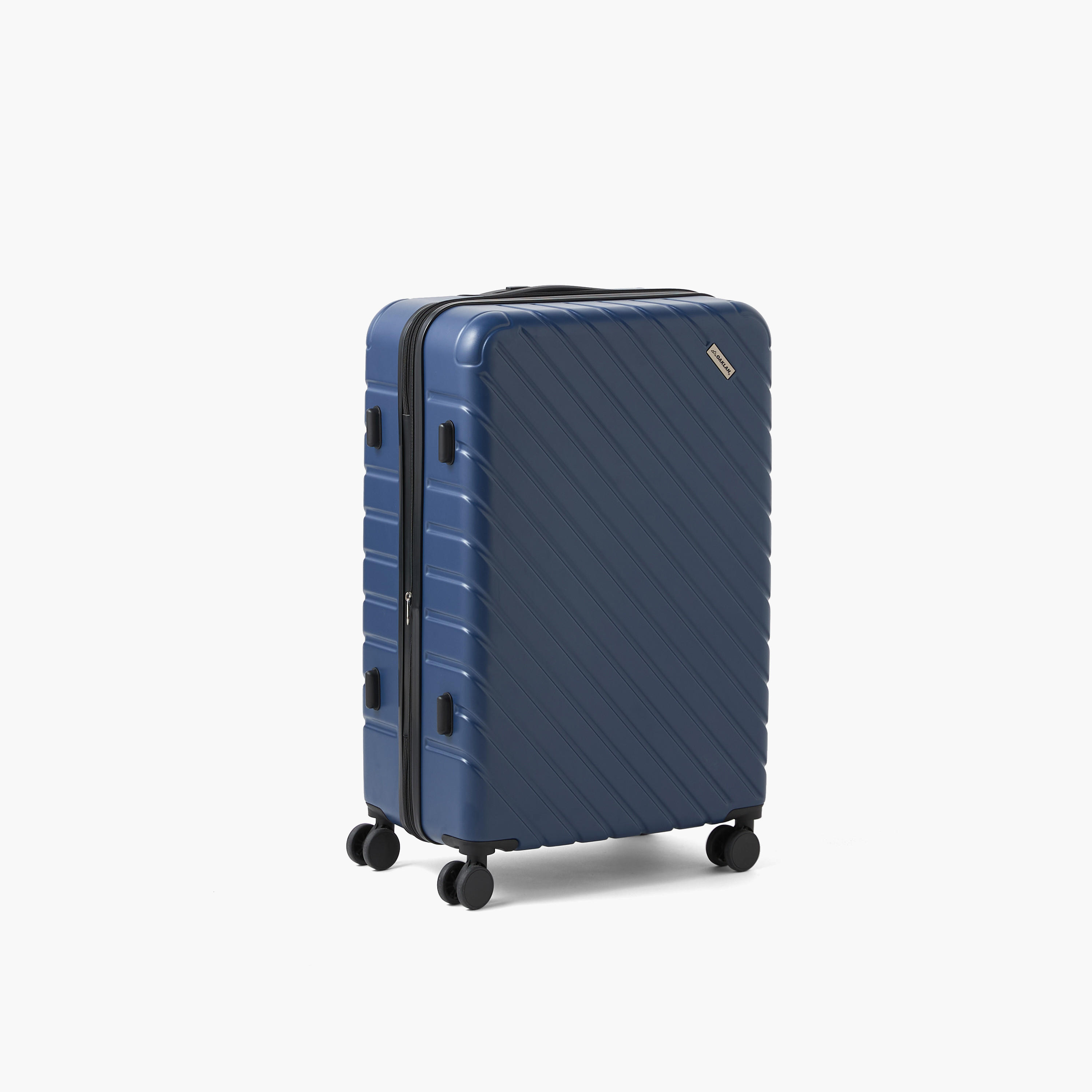 Oaklan by Shoexpress Textured Hardcase Luggage Trolley with Retractable Handle-travel-luggagesandbags-luggage-image-5