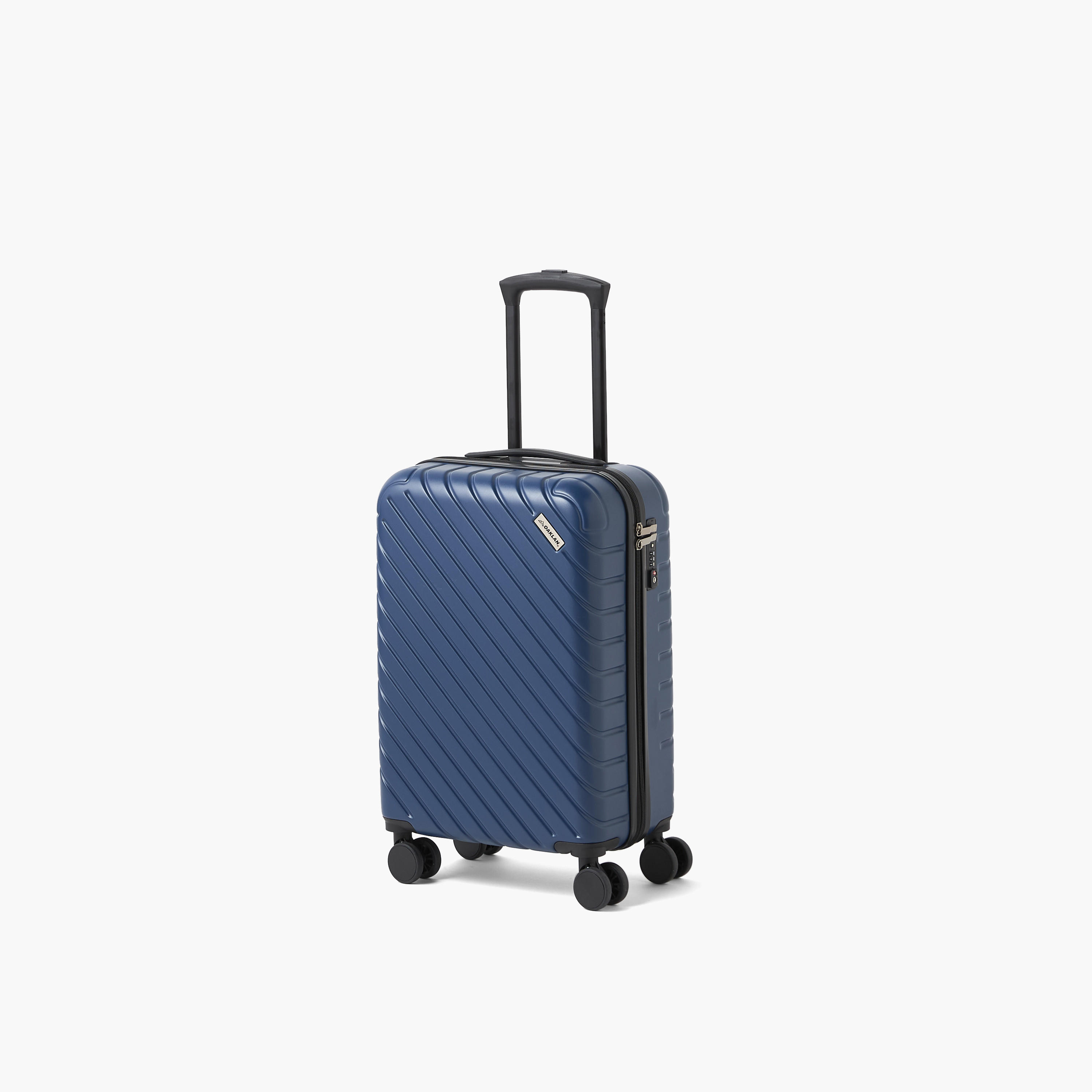 Oaklan by Shoexpress Textured Hardcase Luggage Trolley with Retractable Handle-travel-luggagesandbags-luggage-image-6