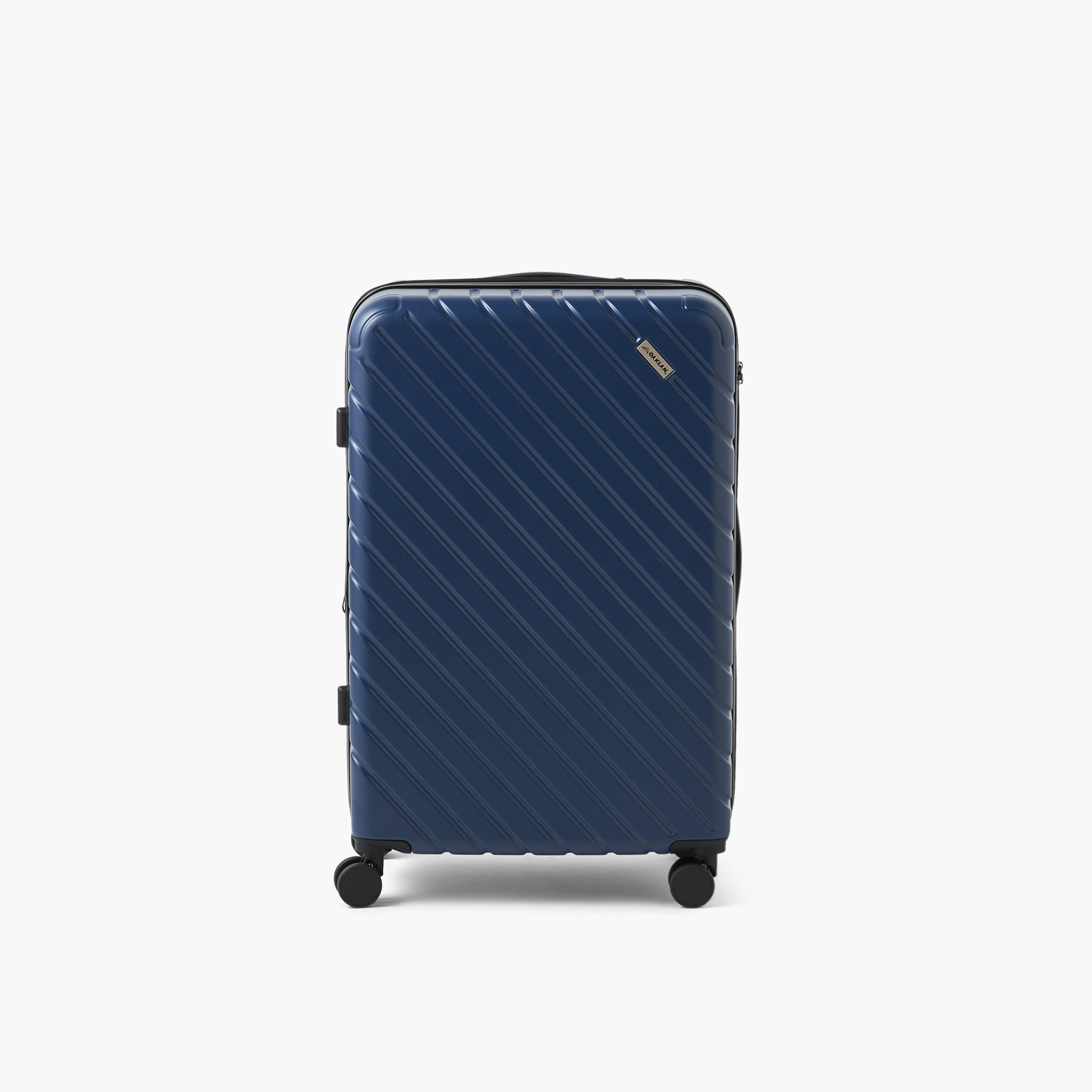 Oaklan by Shoexpress Textured Hardcase Luggage Trolley with Retractable Handle-travel-luggagesandbags-luggage-image-7