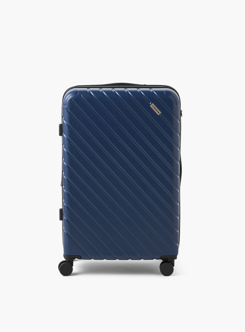 Oaklan by Shoexpress Textured Hardcase Luggage Trolley with Retractable Handle-travel-luggagesandbags-luggage-image-7