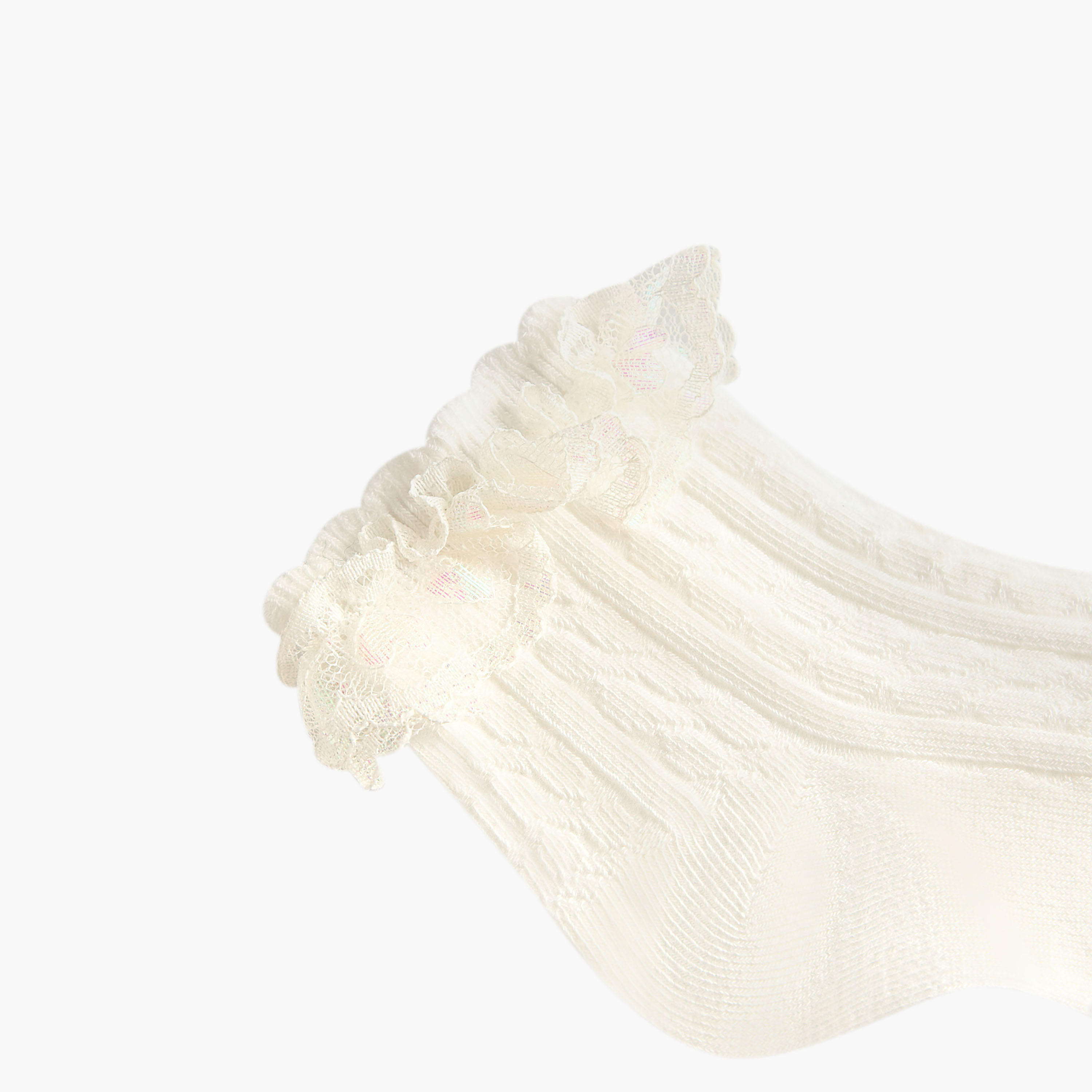 Pack of 3 Celeste Girls Socks with Embroidered Frill Detail-girls-accessories-socks-image-5