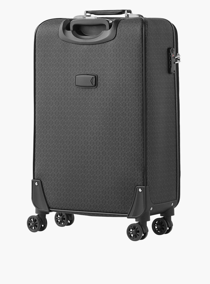 Duchini Monogram Print Softcase Trolley Bag with Retractable Handle-travel-luggagesandbags-luggage-image-3