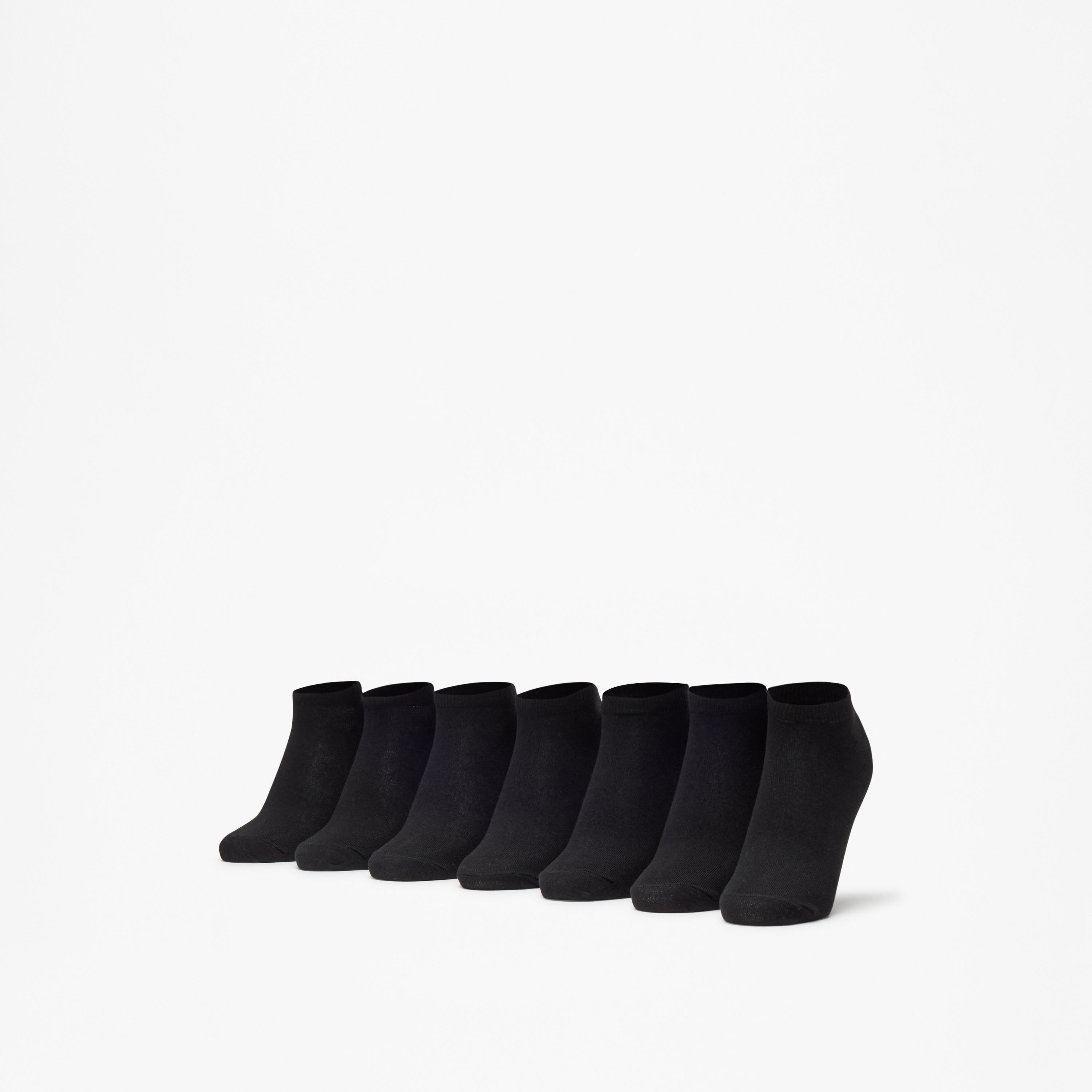 Flora Bella Flora Bella Solid Ankle Length Socks - Set of 7-women-socksandstockings-image-1