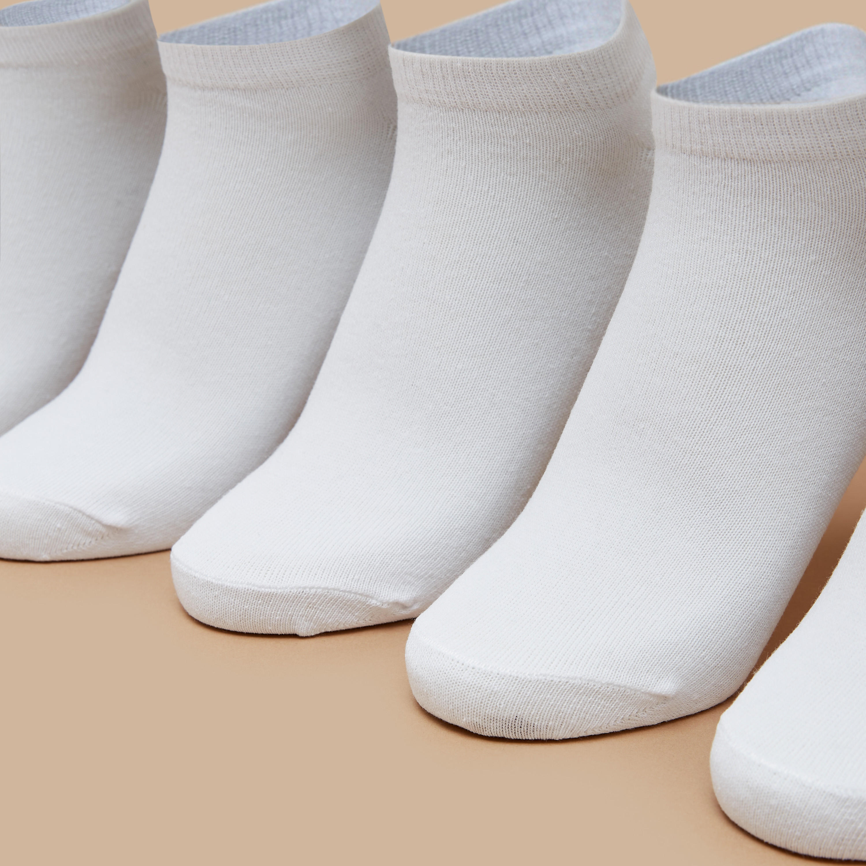 طقم جوارب طول الكاحل 7 أزواج سادة من فلورا بيلا -women-socksandstockings-image-3