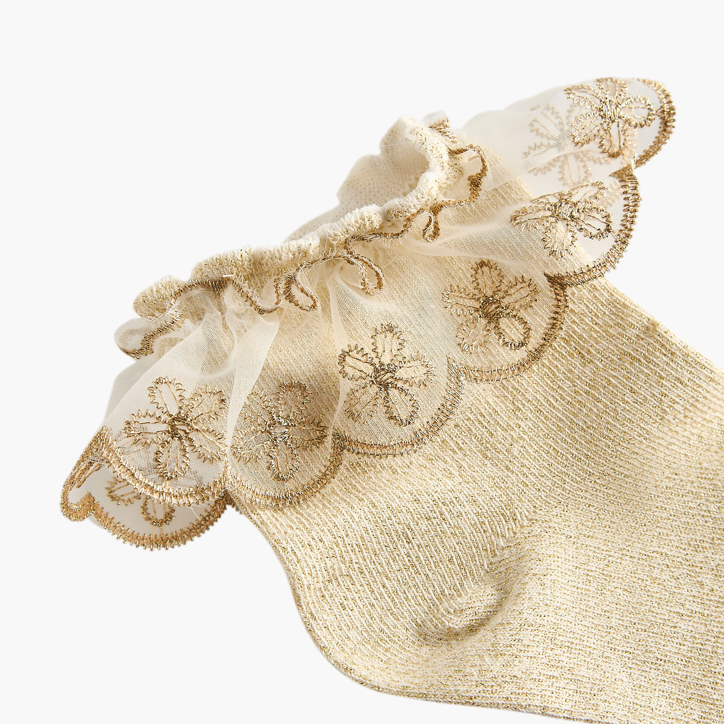 جوارب بتفاصيل كشكش مطرزة للبنات من سيليست - عبوة من زوجين-girls-accessories-socks-image-3