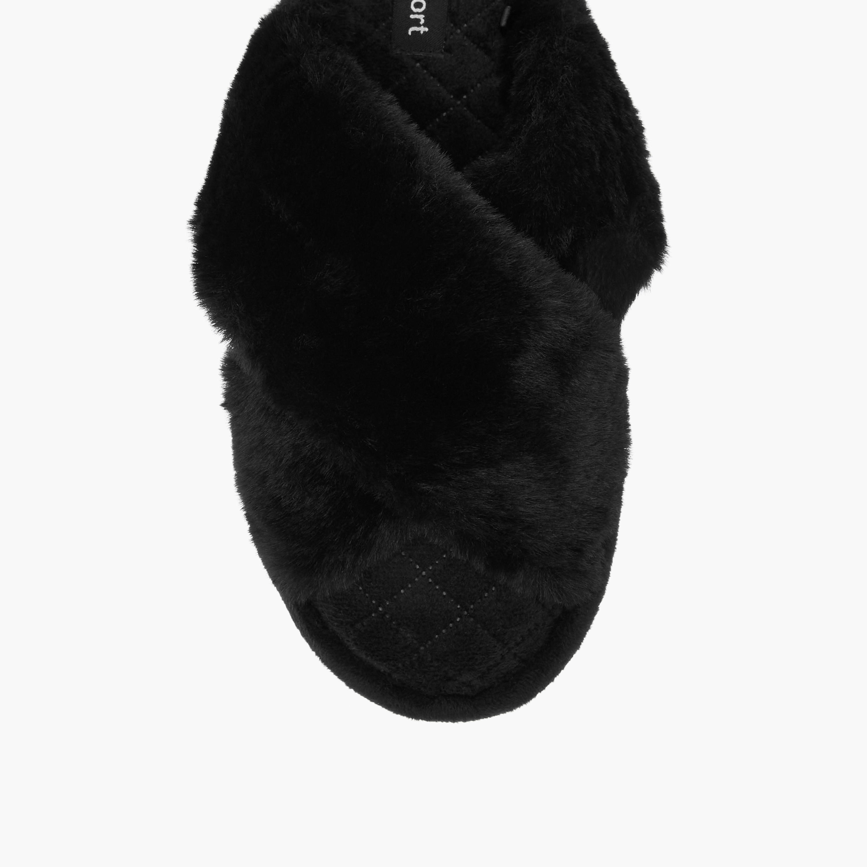Le Confort Faux Fur Textured Bedroom Slippers-women-shoes-bedroomslippers-image-3
