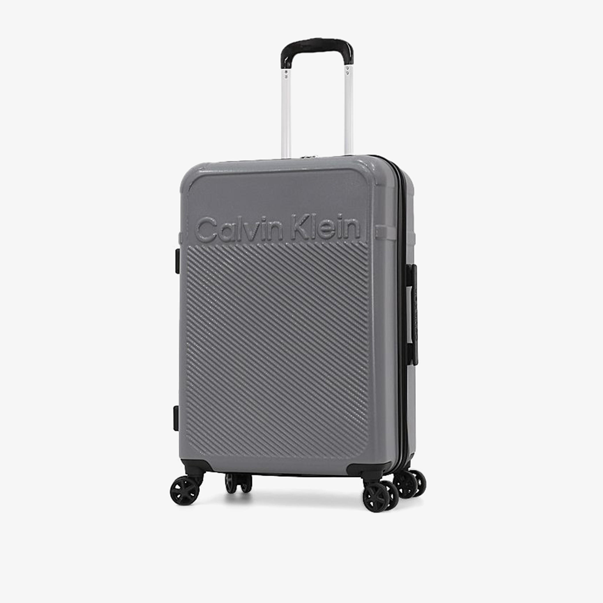 شنطة ترولي صلبة بارزة الملمس بمقبض قابل للسحب من كالفن كلاين-travel-luggagesandbags-luggage-image-1