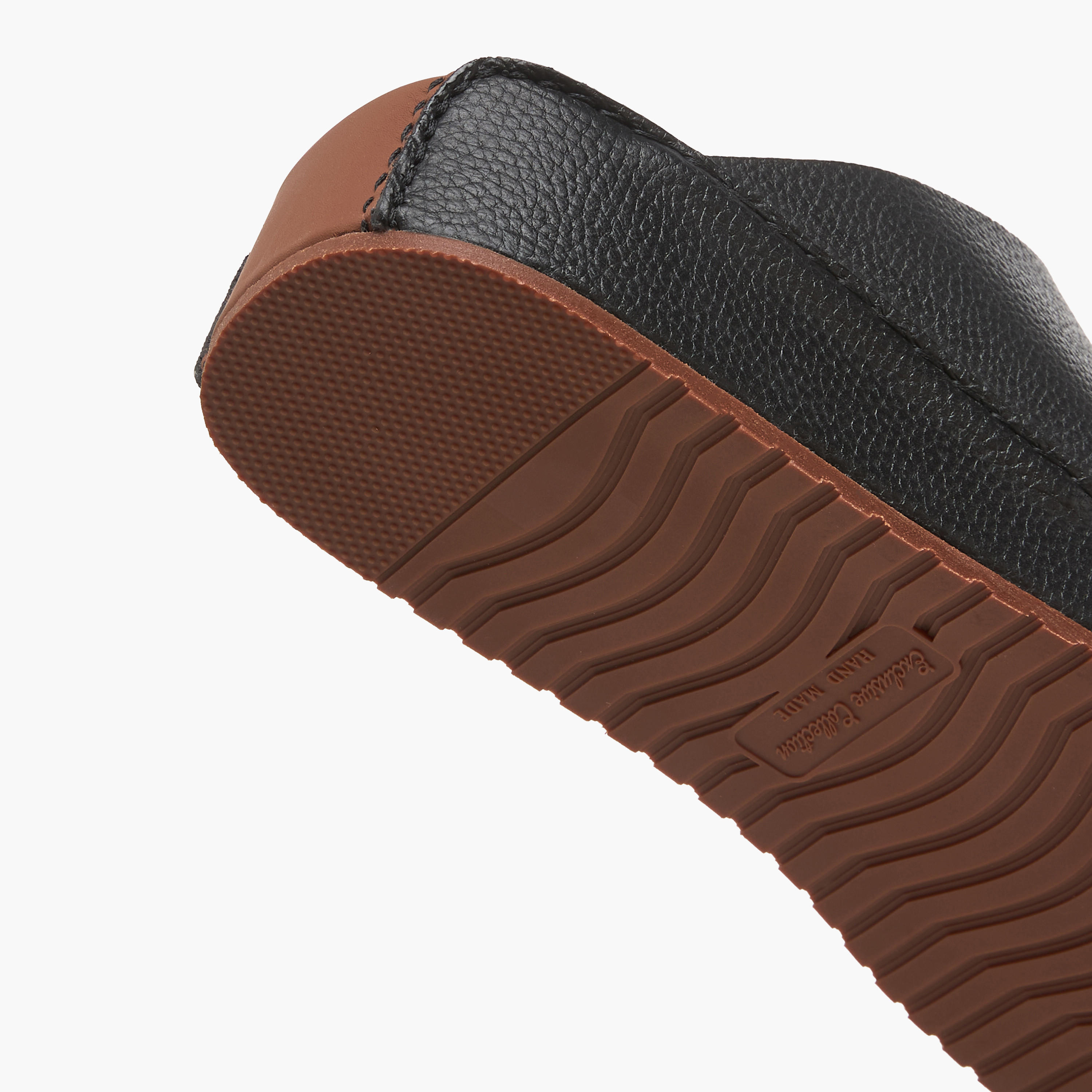 Duchini Men Textured Leather Arabic Sandals-men-shoes-sandals-image-6