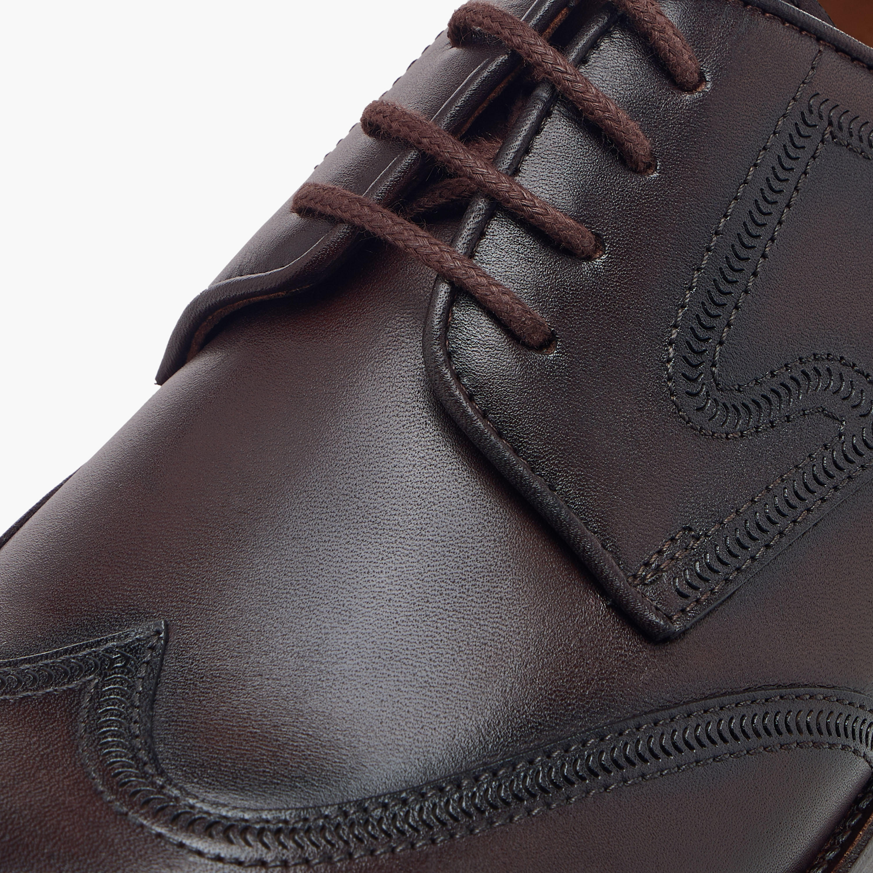 Duchini Men Genuine Leather Lace-Up Derby Shoes-men-shoes-formalshoes-image-4
